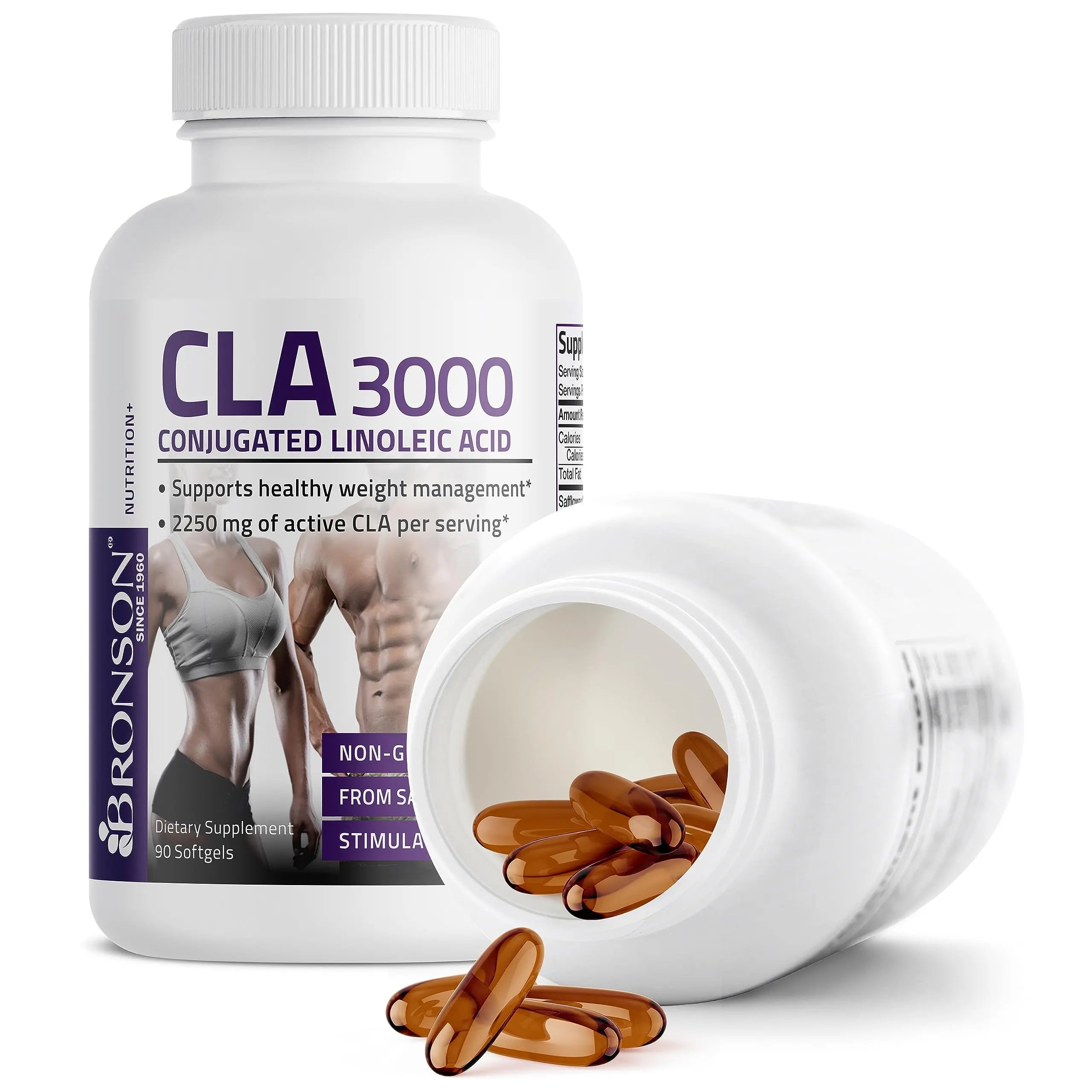 Bronson CLA 3000 Extra High Potency Supports Healthy Weight Managem Bronson Au supplements
