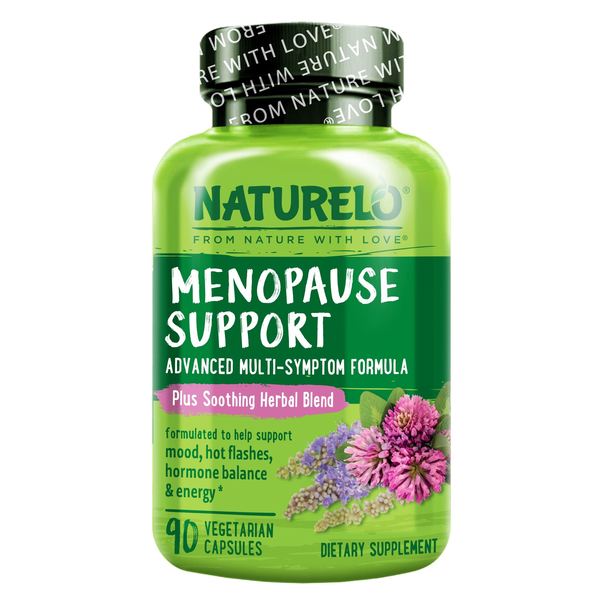 NATURELO Menopause Supplements for Women, Herbal Blend with Black Cohosh for Menopause Hot Flashes Advanced Estrogen Multi-Symptom Formula 90 Capsules NATURELO Au supplements