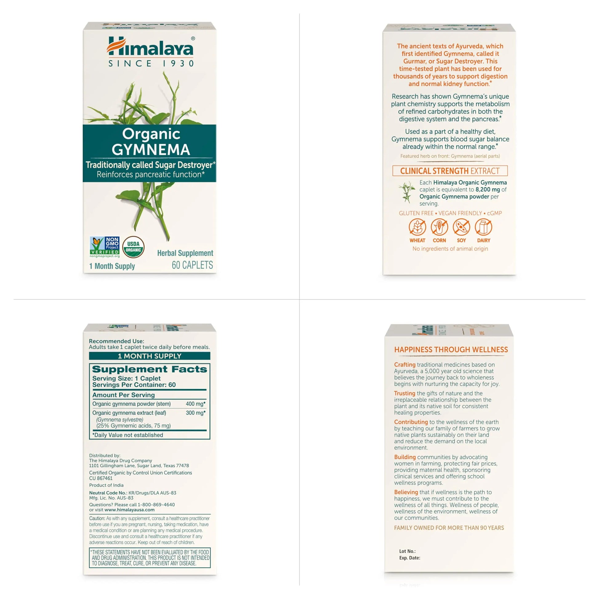 Himalaya Organic Gymnema Herbal Supplement for Weight Management, USDA Certified Himalaya Au supplements