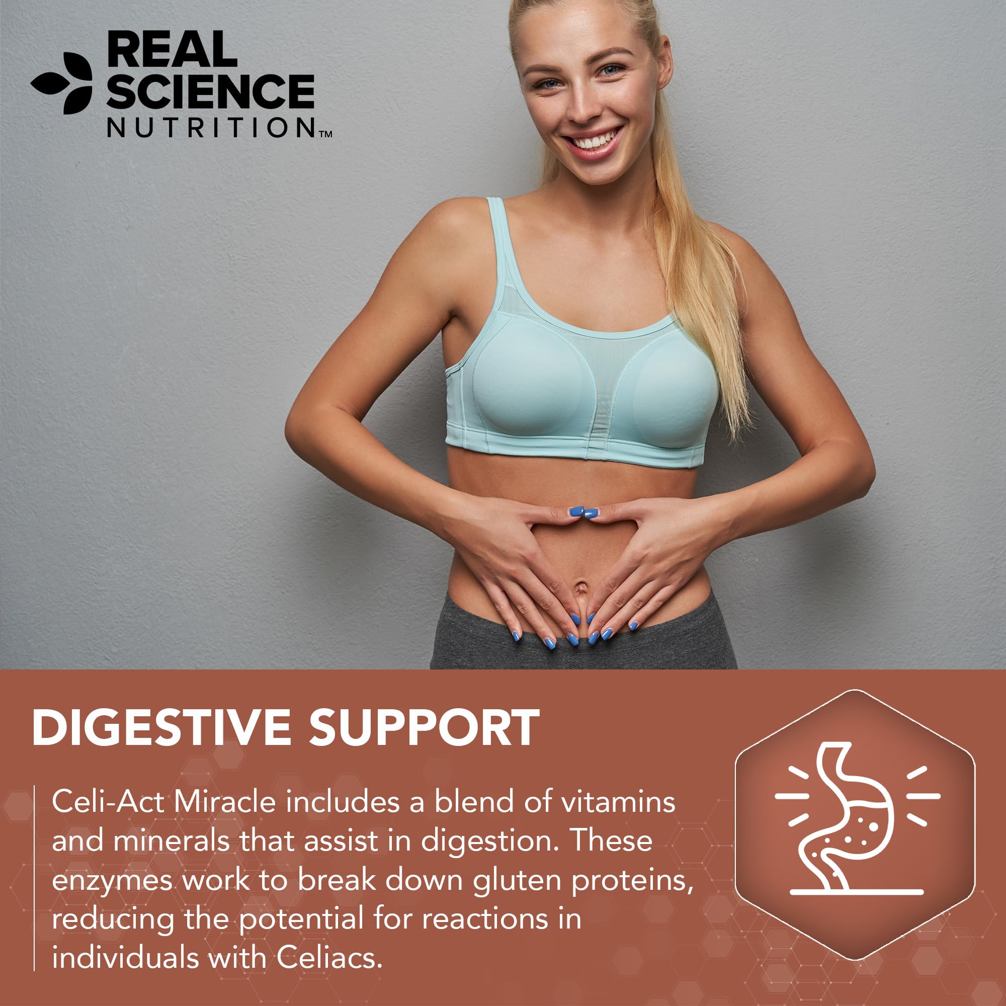 Real Science Nutrition Celi-Act Miracle is a Natural Supplement to Support Celiac Discomfort and Digestive Health Real Science Nutrition Au supplements