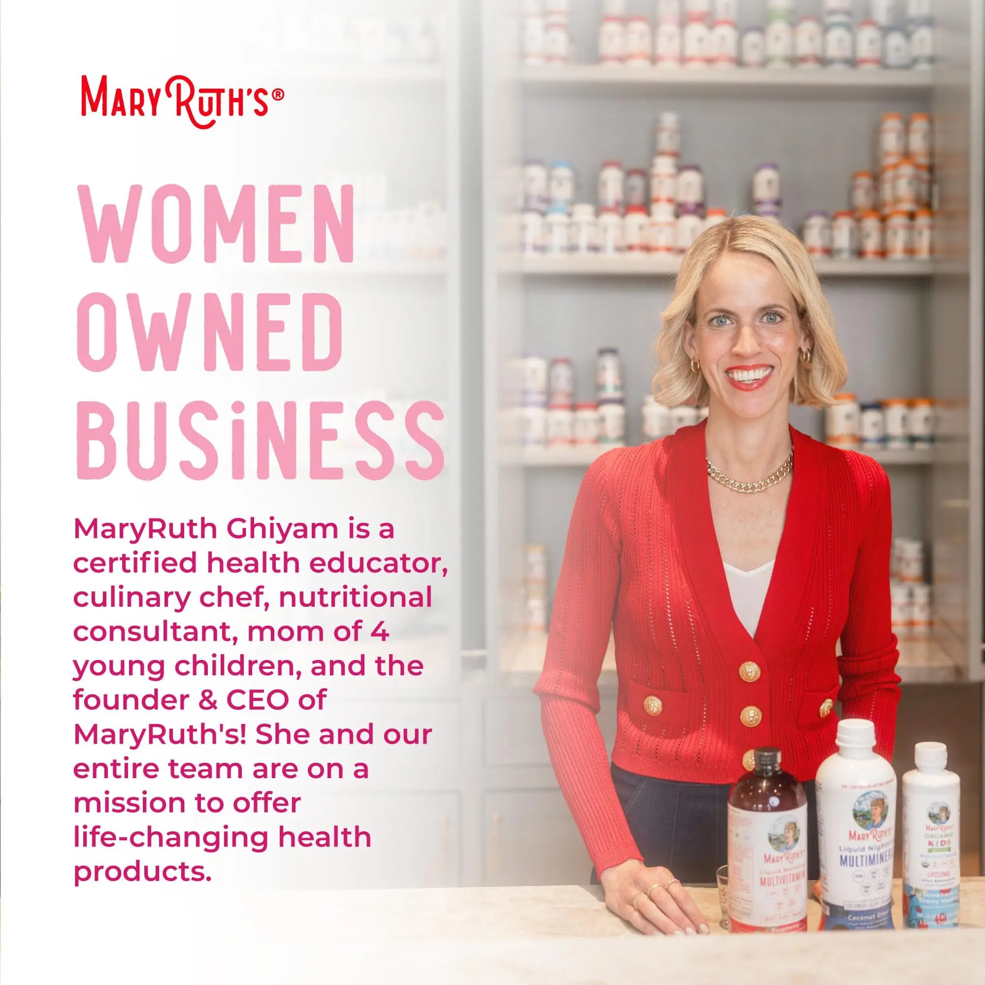 MaryRuth Organics USDA Organic Multivitamin for Women, Sugar Free Womens Multivitamin, Liquid Vitamins for Women, Immune Support Supplement, Ashwagandha, Methylfolate, Vegan, Non-GMO, 15.22 Fl Oz MARYRUTH'S Au supplements