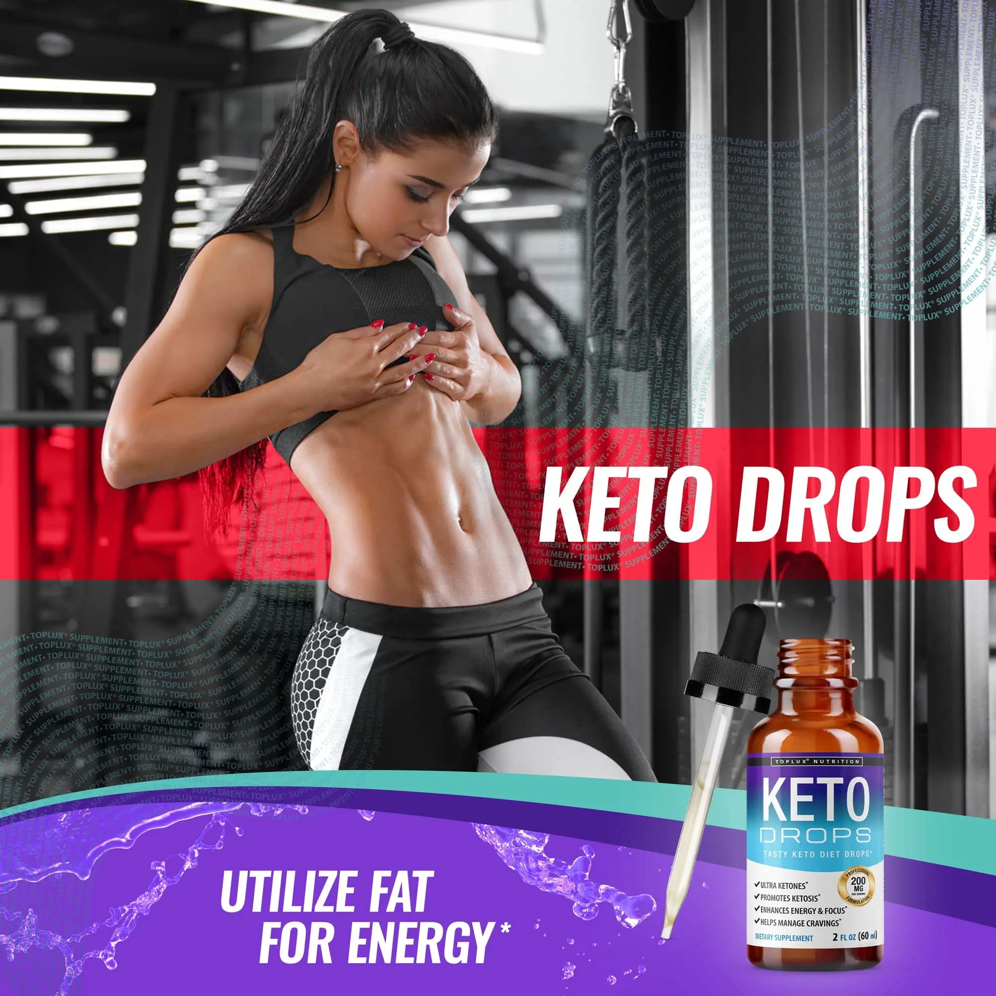Keto Diet Drops Weight Loss Ketogenic Supplement - Premium Fat Burner Formula Toplux Au supplements