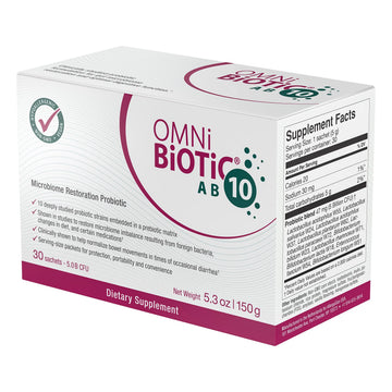 OMNi BiOTiC AB 10 - Clinically Tested Restorative Probiotic - Supports & Restores Gut Flora & Digestion OMNi BiOTiC Au supplements