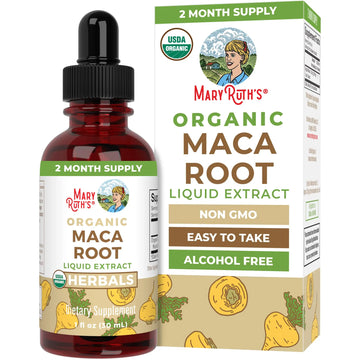 MaryRuth’s USDA Organic Maca Root Liquid Drops | Vegan | Non-GMO | Gluten Free | Alcohol Free | 1 Fl Oz MARYRUTH'S Au supplements