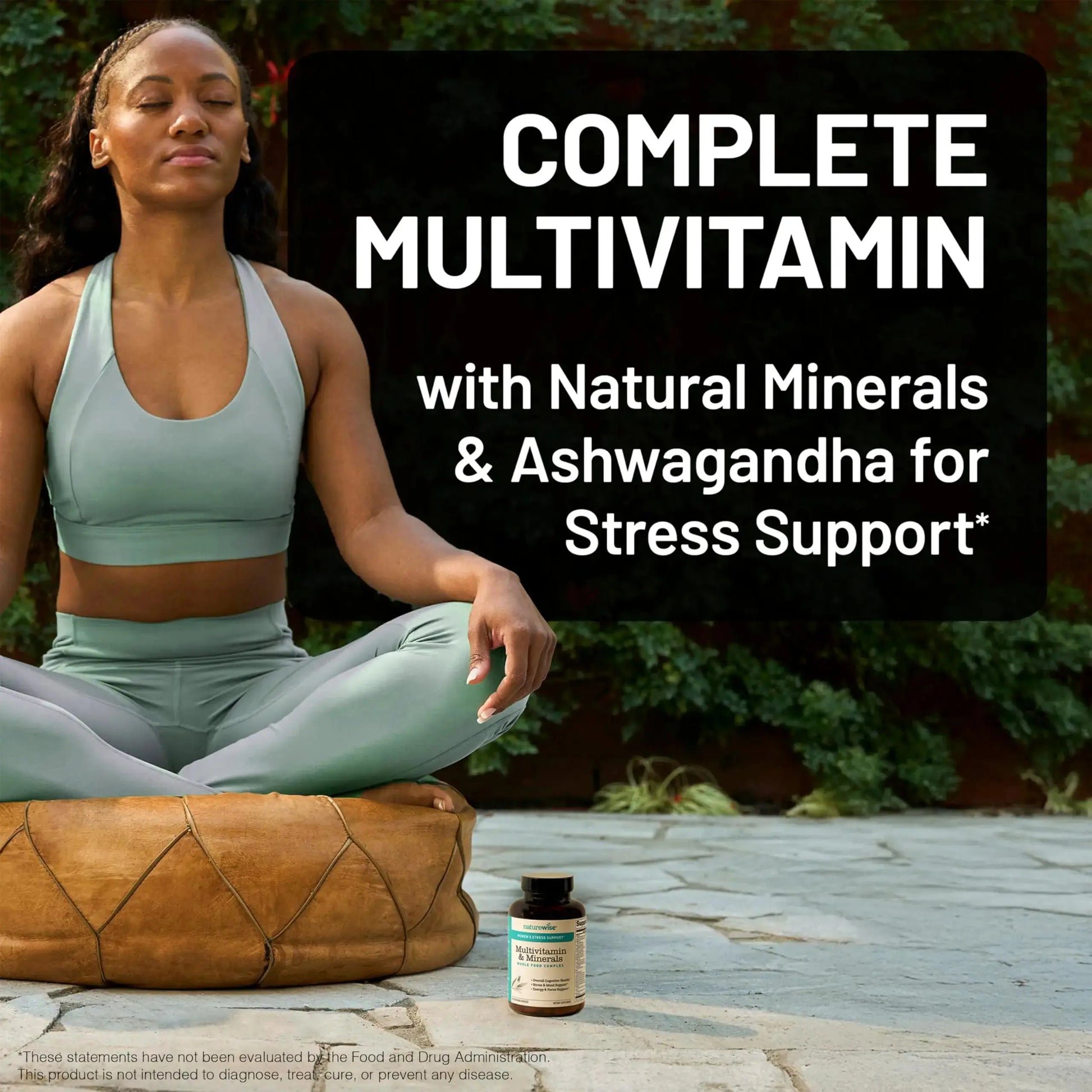 [1] NatureWise Multivitamin for Women Stress Support & Natural Minerals - 60 Ct[30-Day Supply] + [1] Omega 3 Fish Oil 1000mg + Vitamin E - Wild-Caught - 60 Softgels[30-Day Supply] NatureWise Au supplements