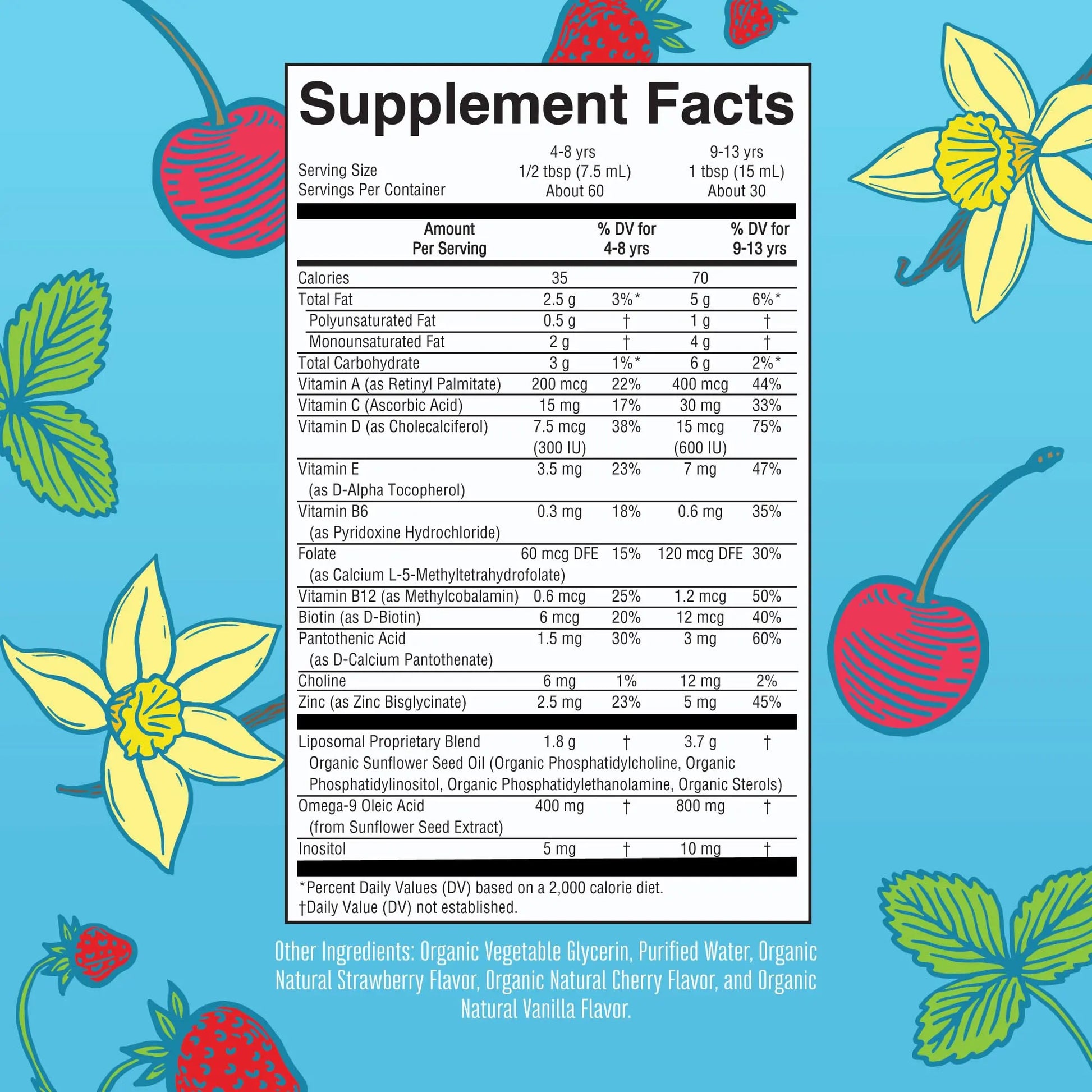 MaryRuth Organics Kids Multivitamin Liposomal | Vegan, Sugar-Free Vitamins for Kids | Ages 4+ | 2 Month Supply | 15.22 Fl Oz MARYRUTH'S Au supplements