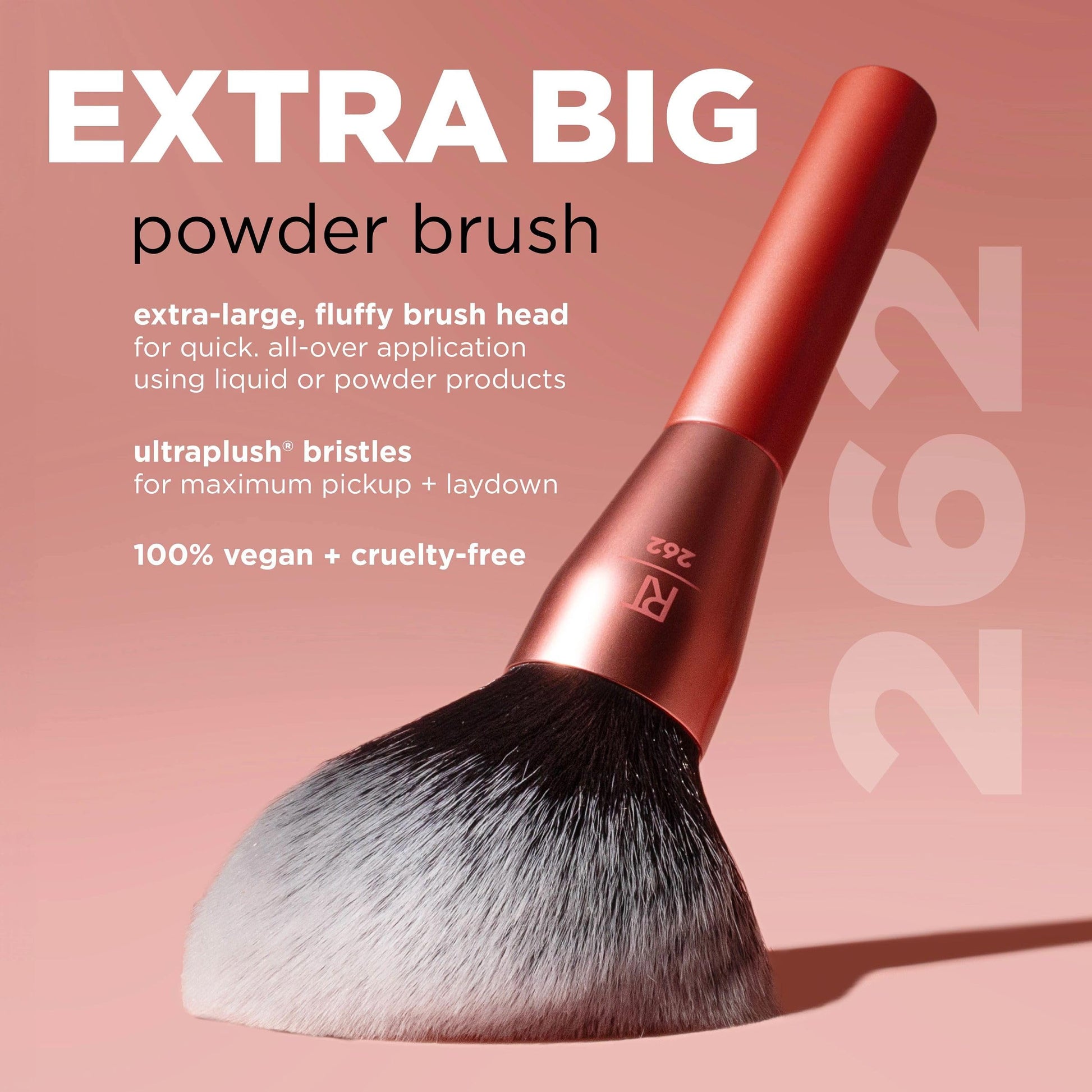 Real Techniques Extra Big Powder Brush, Large Makeup Brush For Powder, Fluffy Head For All-Over Setting, XL Oversized Brush For Quick Application, Cruelty-Free, Synthetic Bristles, 1 Count Real Techniques Au supplements