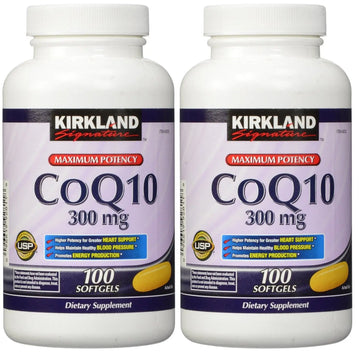 Kirkland wcaqZ, COQ10 300 mg 100 Softgels (Pack of 2) KIRKLAND SIGNATURE Au supplements