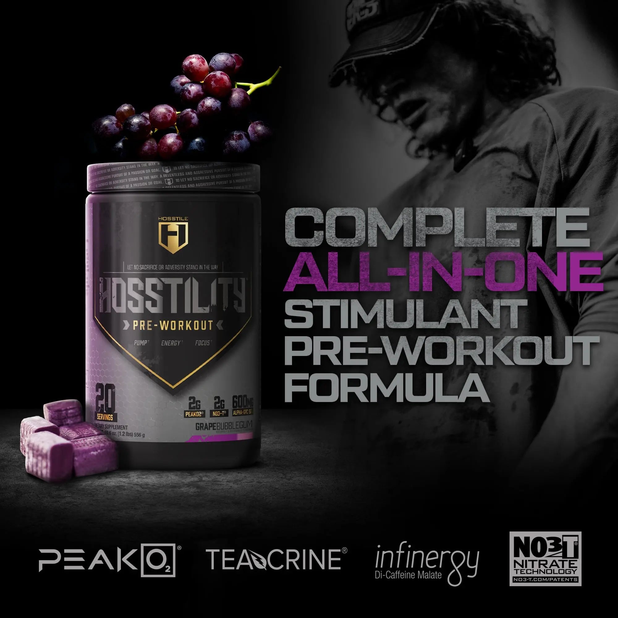 HOSSTILE Hosstility Pre Workout, All-in-One Pre Workout Powder for Men and Women HOSSTILE Au supplements