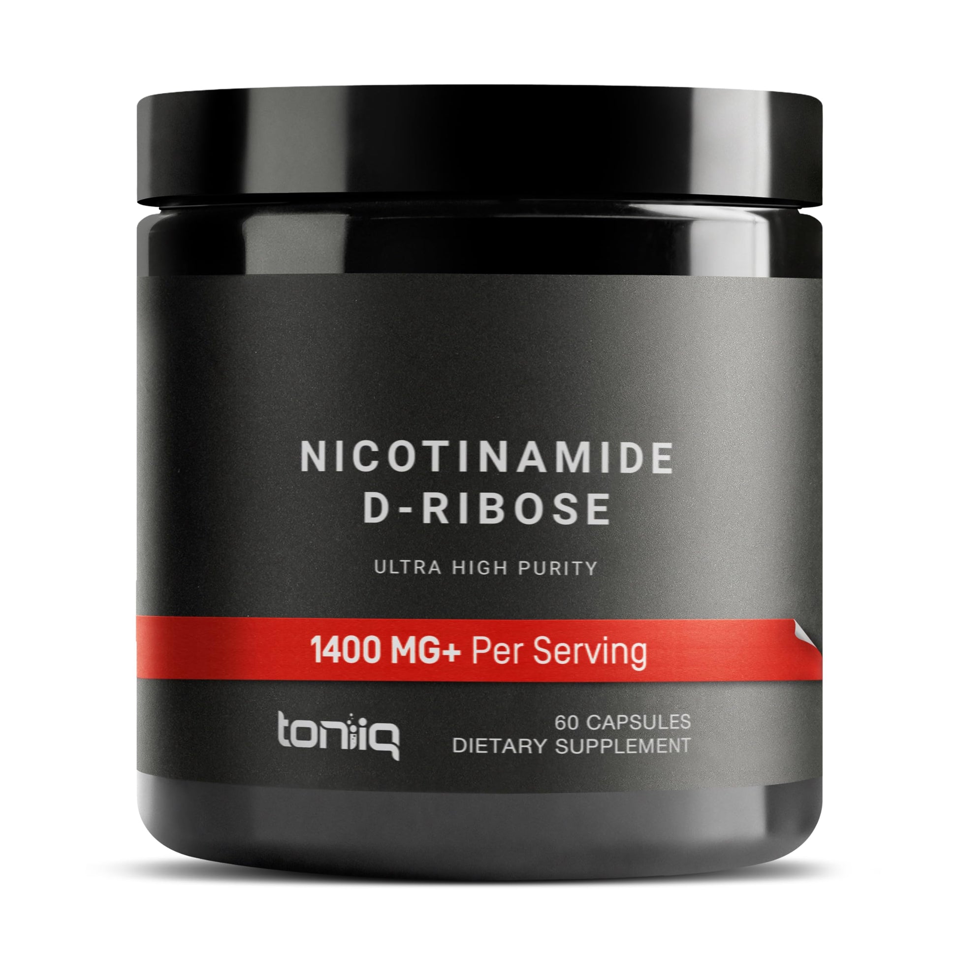 Toniiq Ultra High Potency 1400mg NAD Supplement - NAD+ Nicotinamide B3 Blend with D-Ribose, Niacin -with RiaGev - 3rd Party Tested Toniiq Au supplements