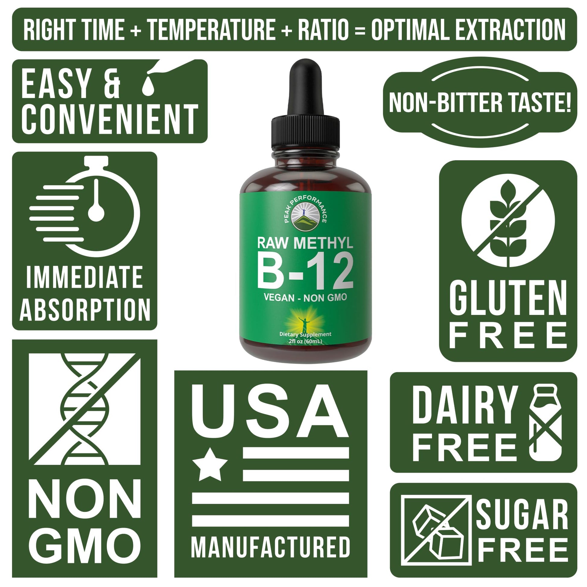 Raw Methyl B12 Liquid Drops. Sublingual Fast Acting Advanced Vegan B 12 Liquid Vitamin Supplement. High Bioavailability Methylcobalamin B-12 Vitamins for Energy, Focus and Relief. for Men + Women Peak Performance Au supplements