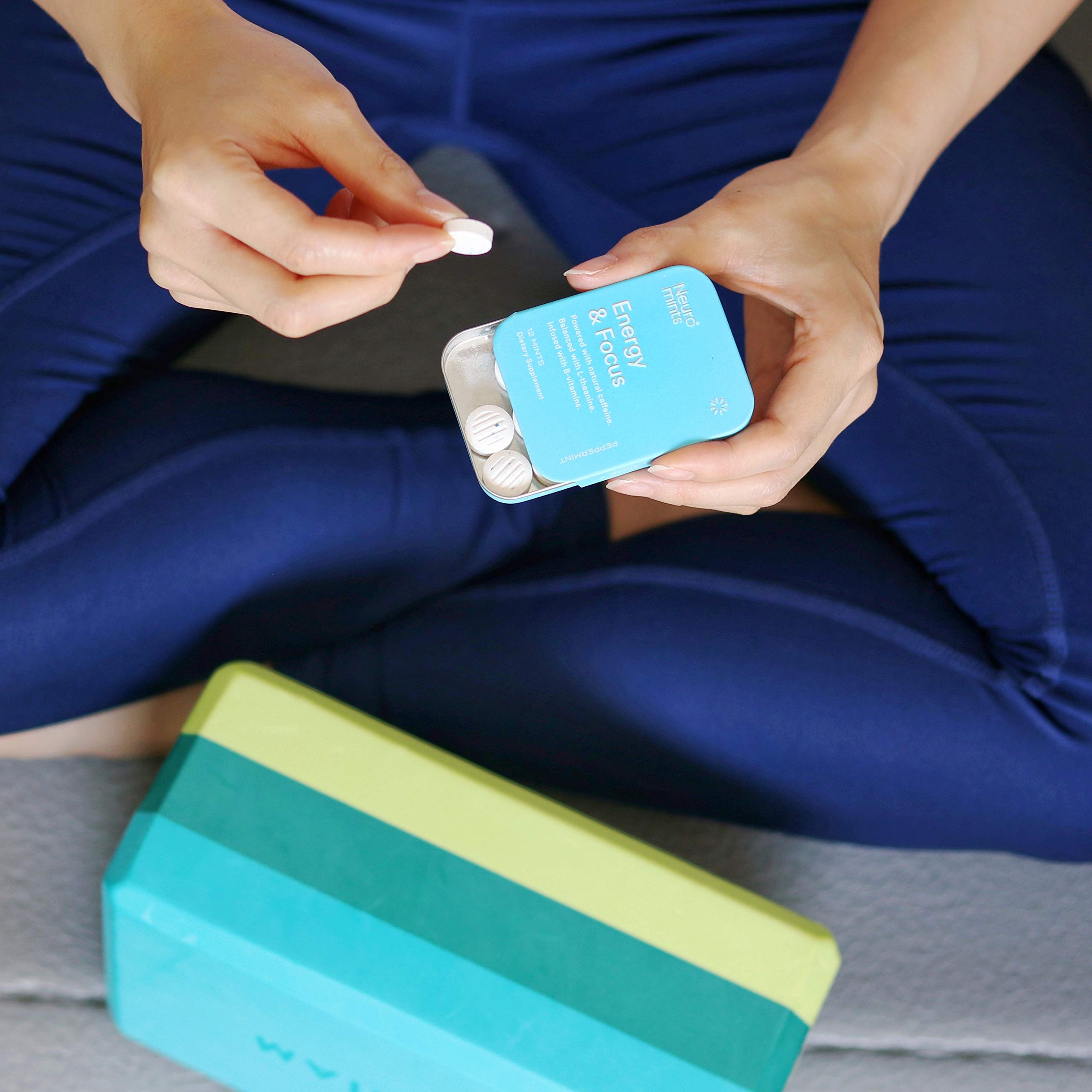Neuro Energy & Focus Mints - Sugar Free Breath Mints with 40mg Natural Caffeine, B Vitamins & L-Theanine - Vegan Brain Supplement for Exercise, Study & Daily Focus - Peppermint, 72 ct Neuro Au supplements