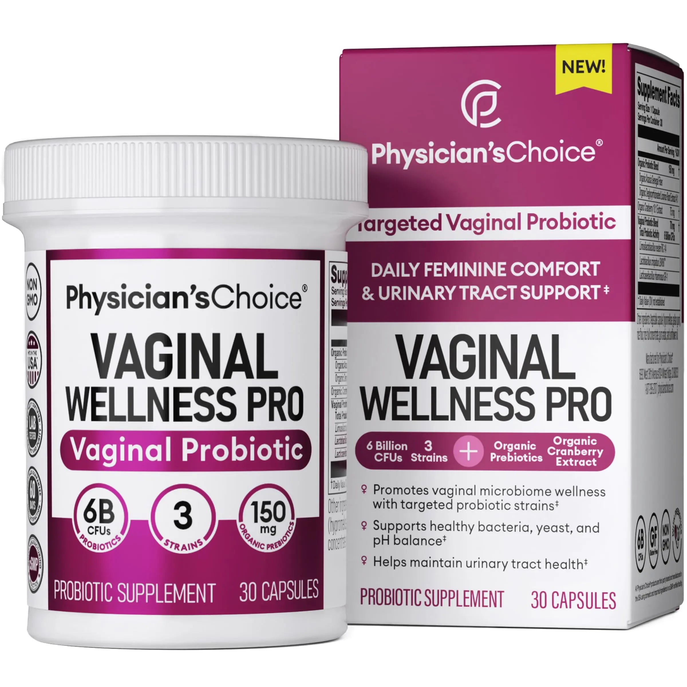 Physician's Choice Vaginal Probiotics for Women - Unique with Licorice Root - PH Balance Physician's Choice Au supplements