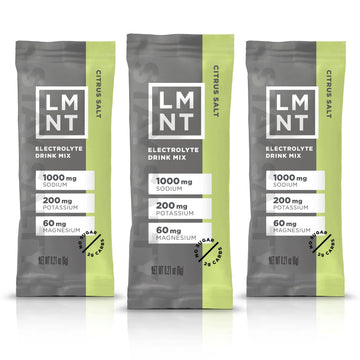LMNT Zero-Sugar Electrolytes - Citrus Salt - Hydration Powder Packets | No Dodgy Ingredie Drink LMNT Au supplements