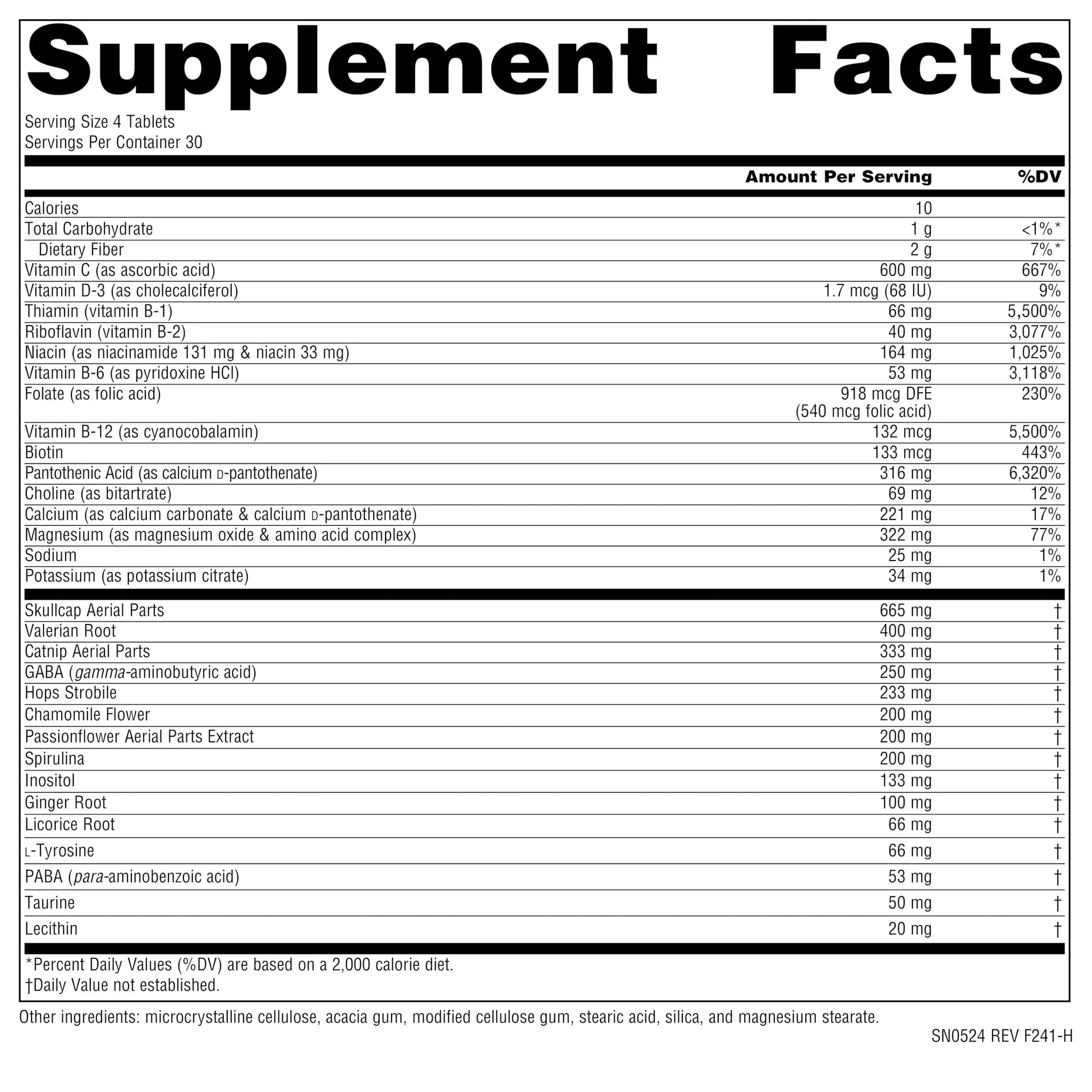 Source Naturals Hi-Stress B&C with Herbs - 120 Tablets Source Naturals Au supplements