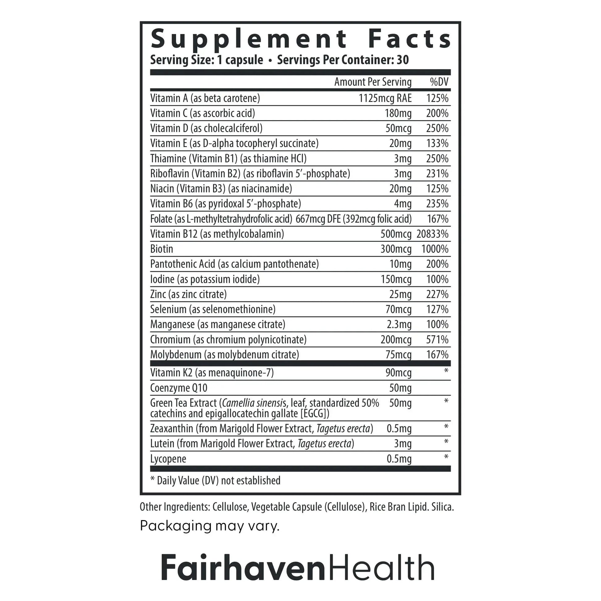 Fairhaven Health Womens Multivitamin Essentials | Once Daily Multivitamin for Women Support for Energy, Immune Health, Eye Health, Hormone Balance | Fairhaven Health Au supplements