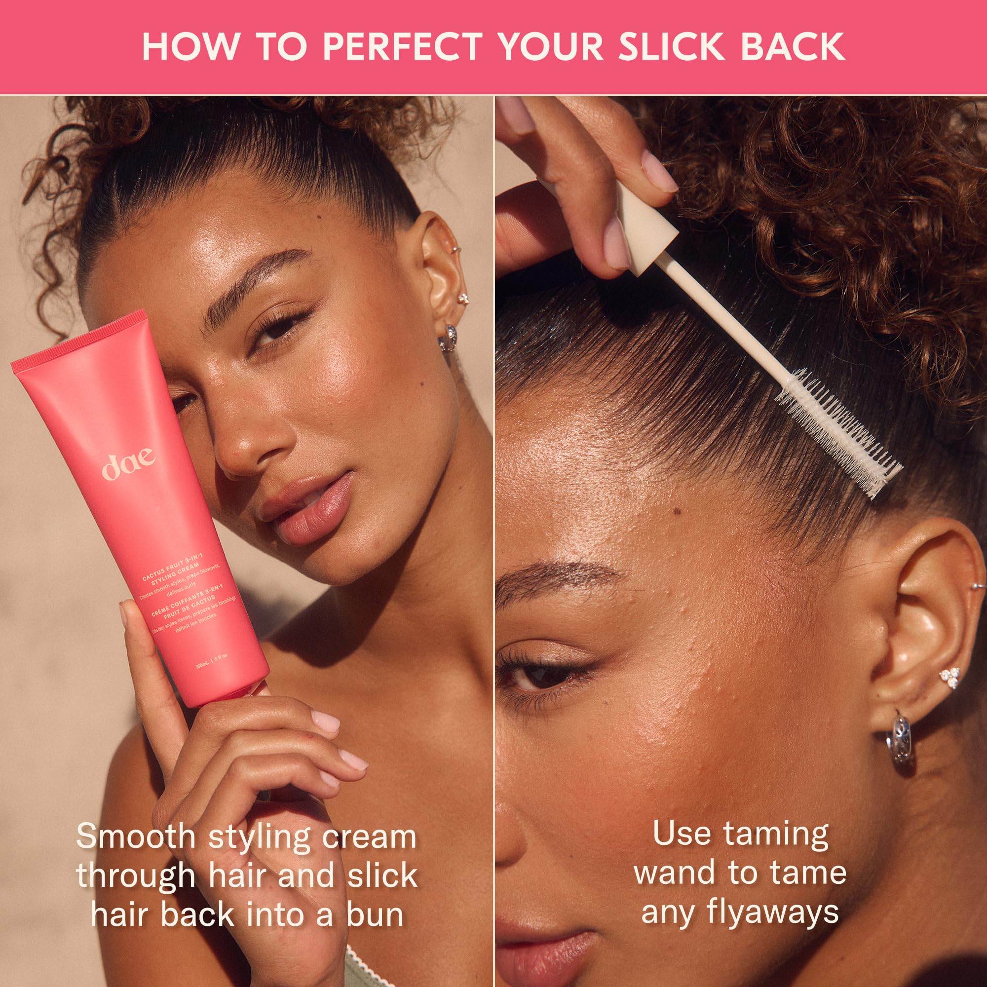 DAE Cactus Fruit 3-In-1 Styling Cream & Taming Wand - Tame Flyaways, Smooth Frizz, Style Edges (0.6 oz.) DAE Au supplements
