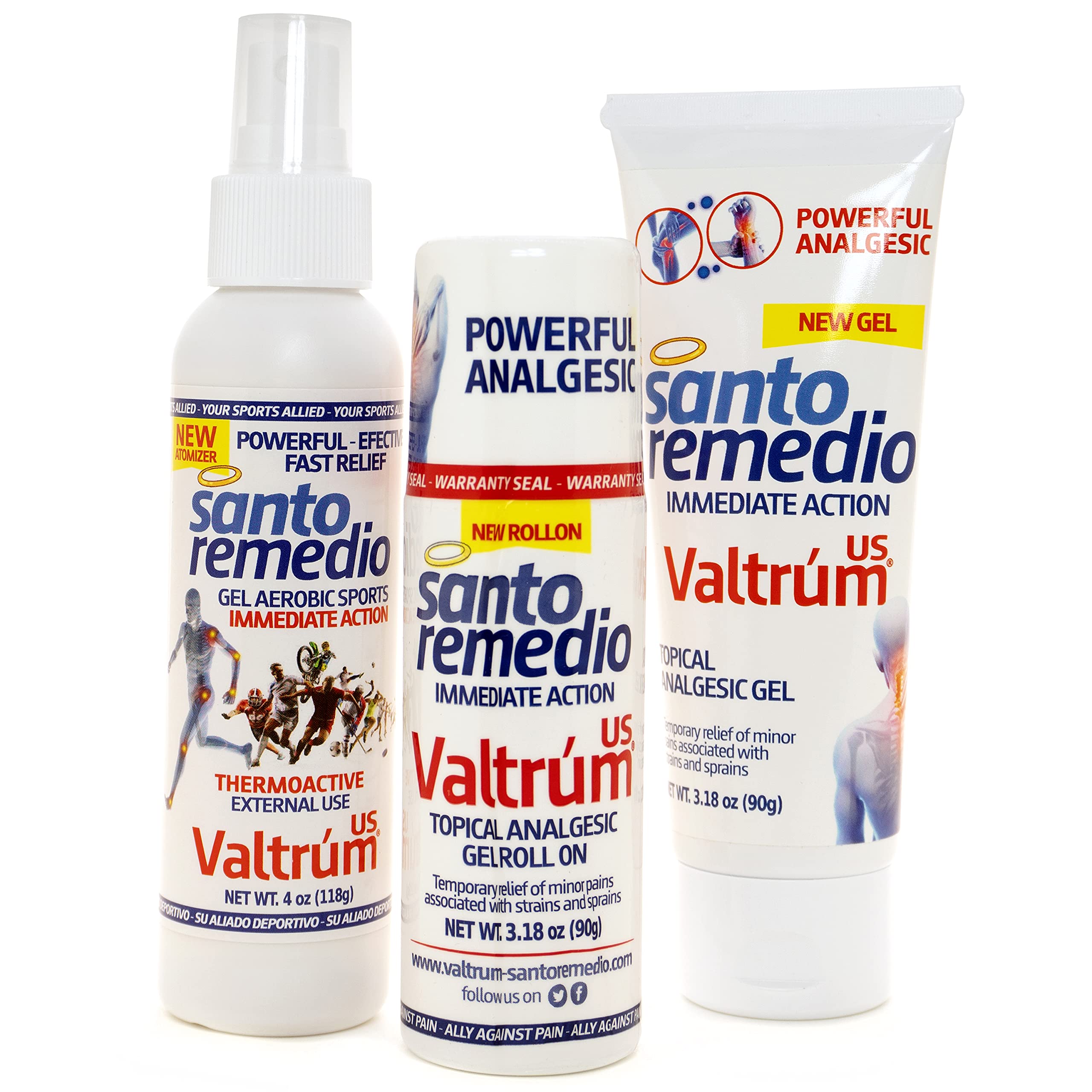 Valtrum Santo Remedio Pain Relief Spray, 4 Oz Valtrum Au supplements