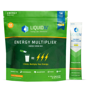 Liquid I.V. Hydration + Energy Multiplier - Yuzu Pineapple - Hydration Powder Packets Liquid I.V. Au supplements