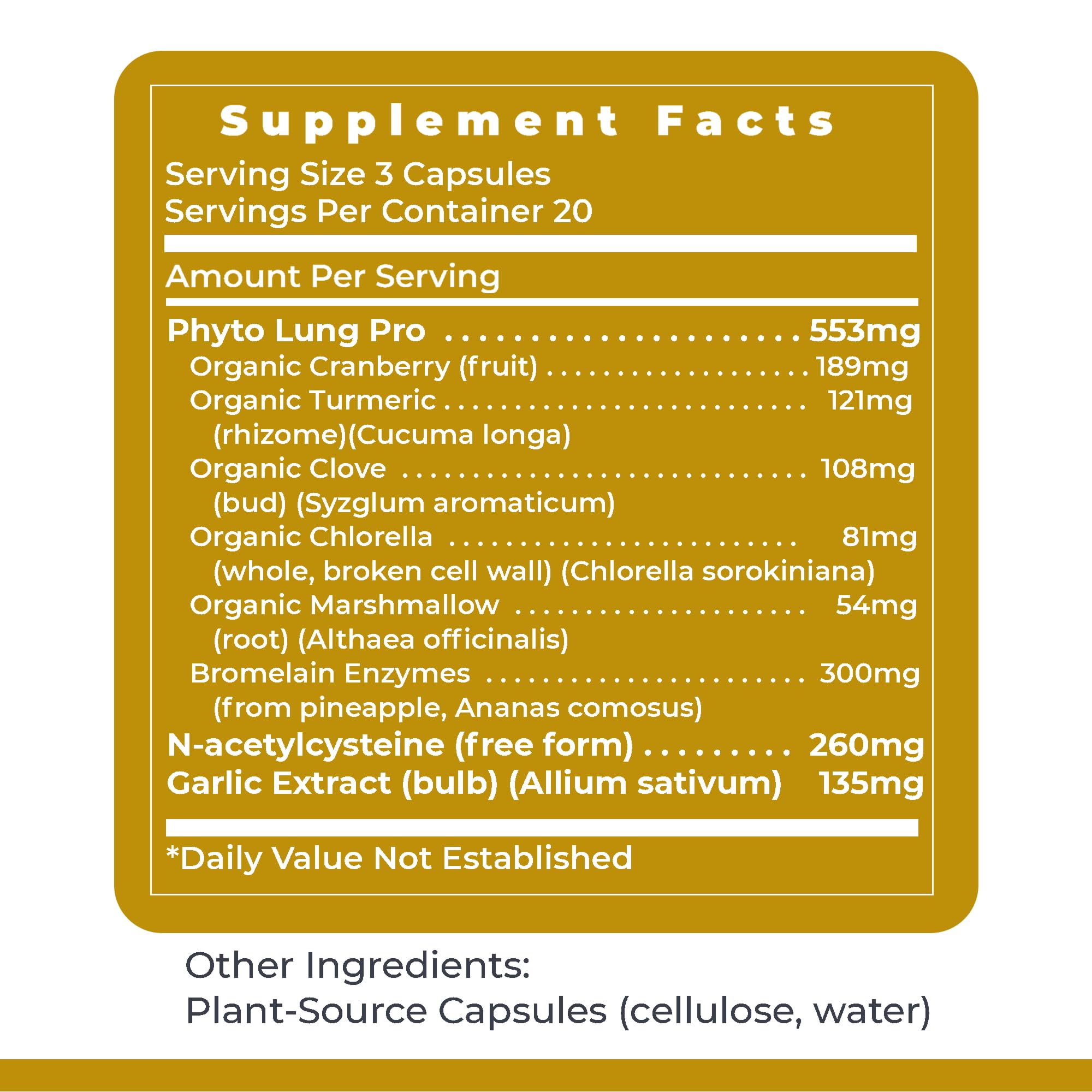 Premier Research Labs PneumoVen - Lung Support Supplement w/Bromelain & NAC, Lung Health Support Vitamins, Lung Cleanse - 60 Capsules Premier Research Labs Au supplements