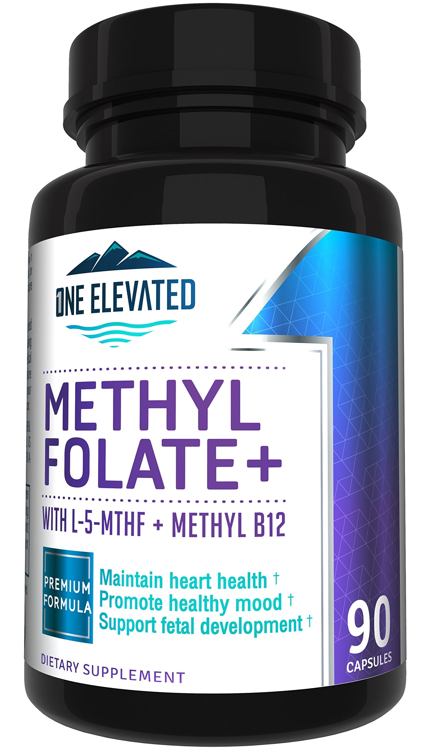 Double Strength & Most Bioactive Methyl Folate! Uniquely Formulated with Highest Pharmaceutical Grade Methylcobalamin (B12), Niacin, B1, B2 B6.