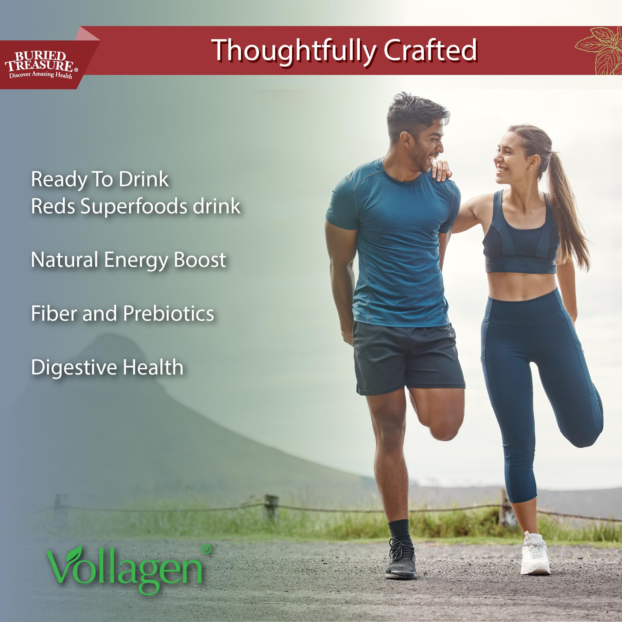 Buried Treasure Red20 Fusion Superfood Blend – Acai, Beets, Blueberry, Fiber, Adaptogens, Lutein, Vegan Vollagen, Natural Energy, Digestion, Eye Health & Wellness Support, 32oz Liquid Buried Treasure Au supplements