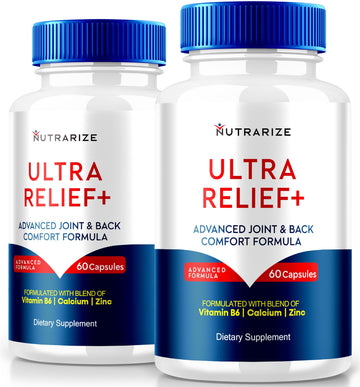 (2 Pack) Ultra Relief+ Capsules, Official Formula for Joint Health, All-Natural Supplement to Support Joint Function and Mobility, Ultra Relief + Pills, Ultra Relief Plus Reviews (120 Capsules) NutraRize Au supplements