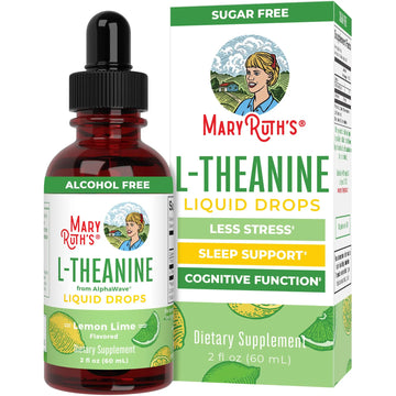 MaryRuth's L Theanine 200mg Liquid Drops | Mood Support for Adults & Kids | Focus Supplement | Natural Sleep Support | Vegan MARYRUTH'S Au supplements