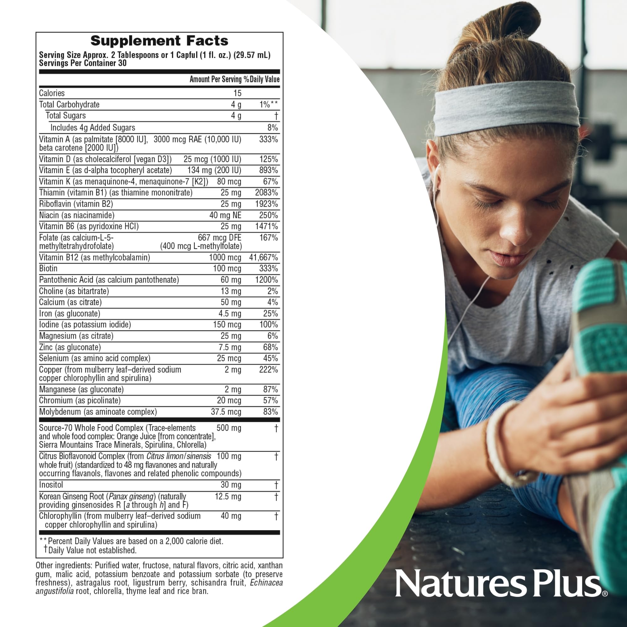 NaturesPlus Source of Life Liquid - 30 fl oz - Tropical Fruit Flavor - Wholefood Supplement, Energy Booster, Antioxidant - Vegetarian, Gluten-Free - 30 Servings Aus Healthcare Au supplements