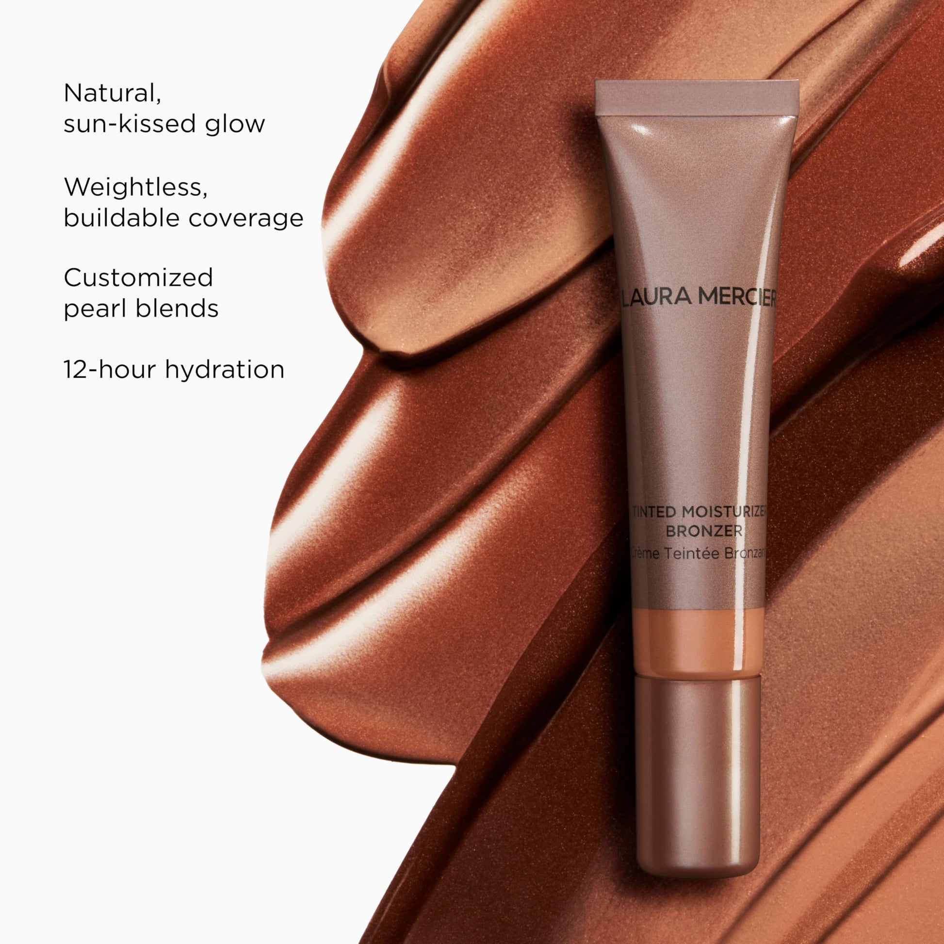 Laura Mercier Tinted Moisturizer Bronzer: Long Lasting Sheer Cream Bronzer, Weightless, Buildable Coverage, 12 HR Hydrating Wear, Non-Comedogenic, 6 Shades for All Skin Tones, Sundrop Laura Mercier Au supplements