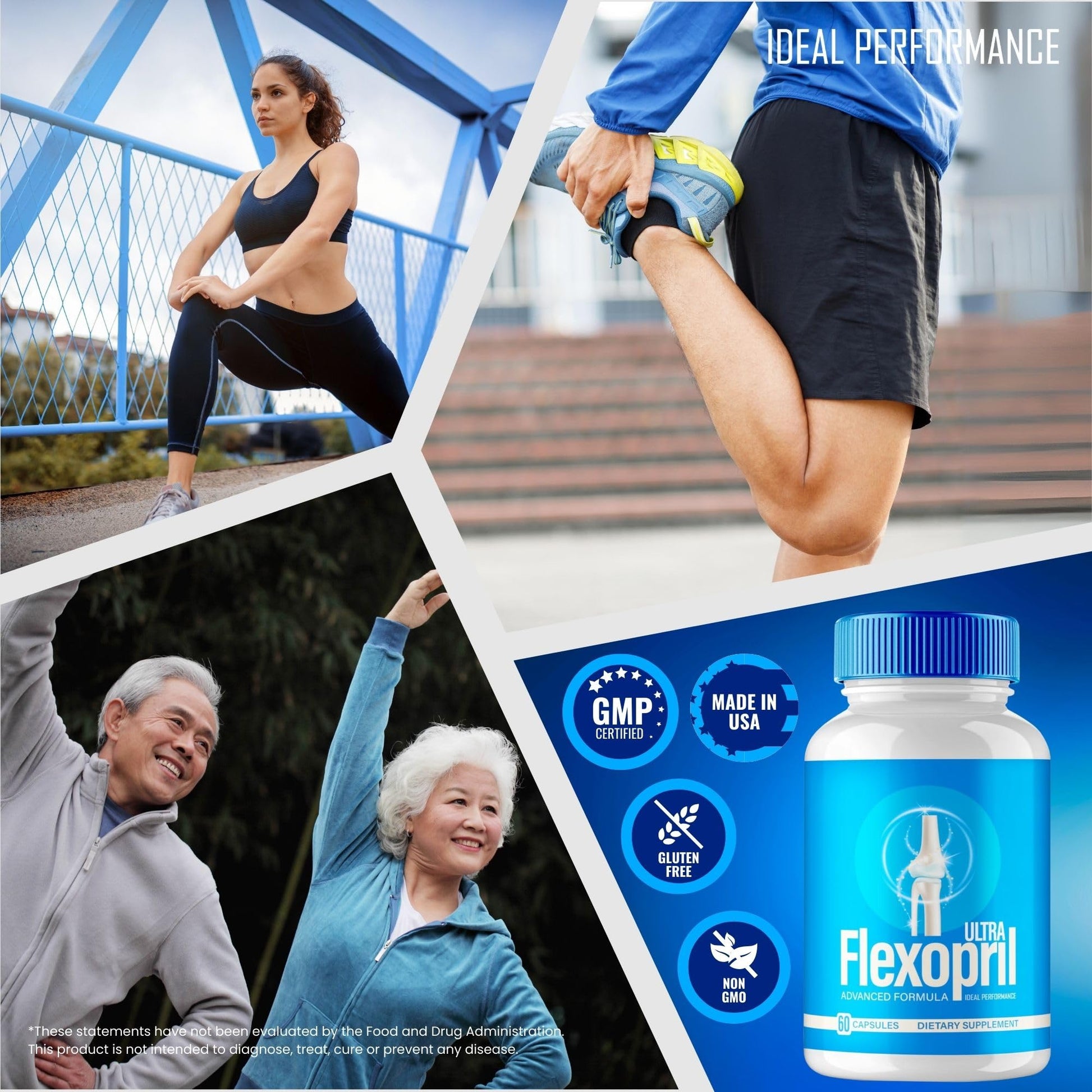 Flexopril Ultra Joint Support Capsules, Official Flexopril Supplement Pills, All-Natural Formula to Fortify Bones and Bolster Flexibility - Maximum Strength, FlexoprilUltra Pills Reviews (5 Pack) IDEAL PERFORMANCE Au supplements