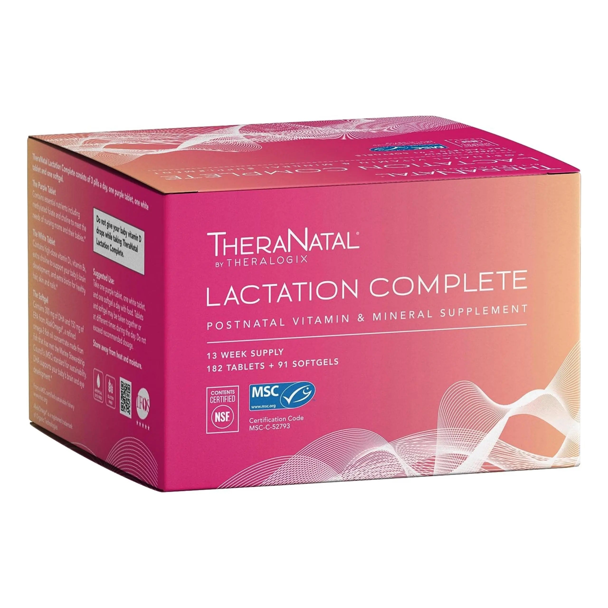 Theralogix TheraNatal Lactation Complete Postnatal Vitamin Supplement - 13-Week Theralogix Au supplements