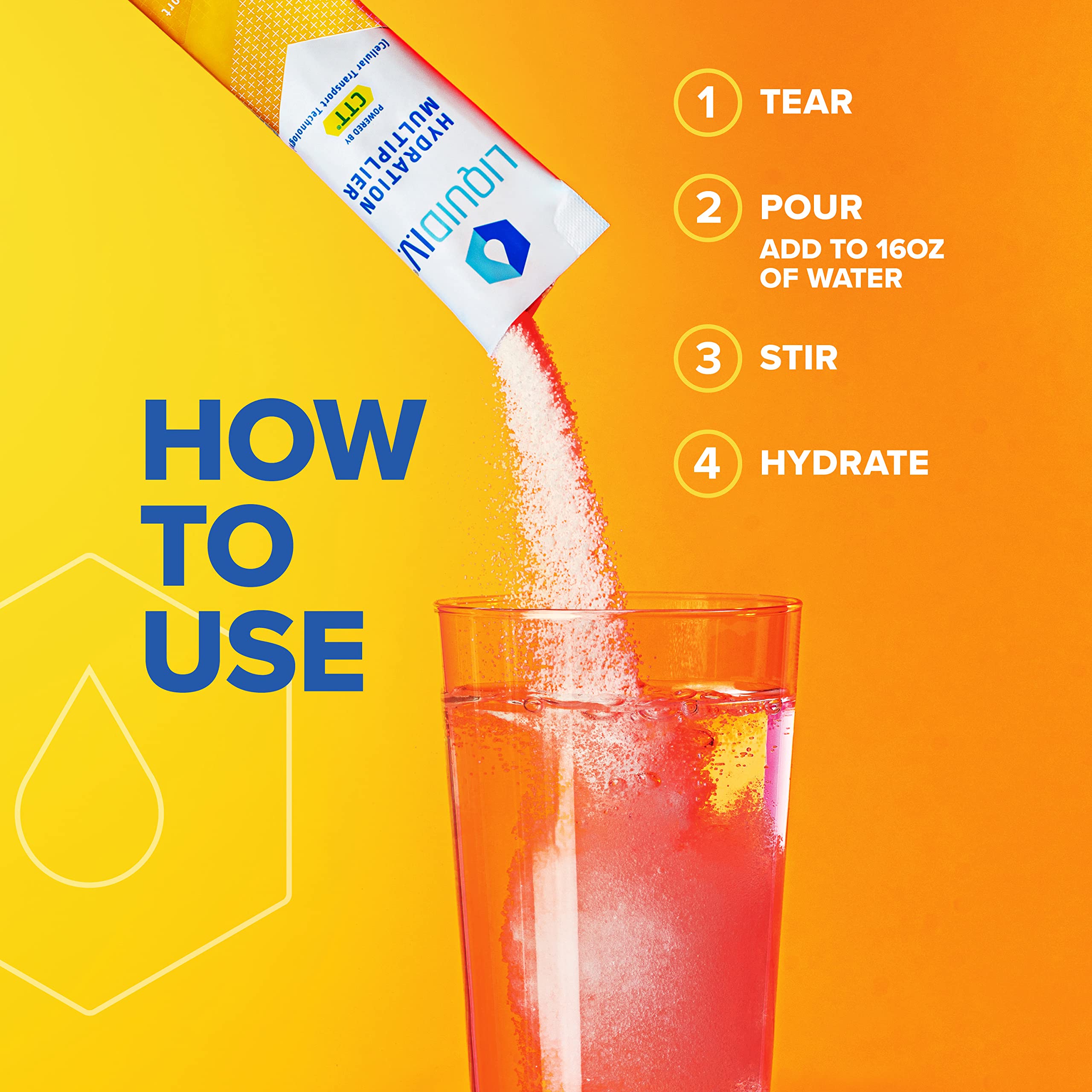 Liquid I.V. Hydration Multiplier + Immune Support - Tangerine - Hydration Powder Packets Liquid I.V. Au supplements