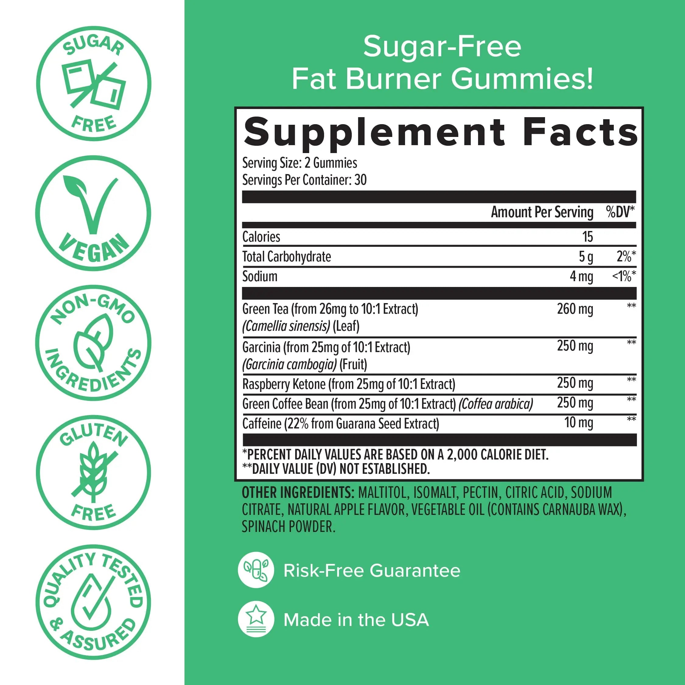 Zenwise Health Fat Burner Gummies - Appetite Suppressant for Weight Loss with Green healthsupps.co.uk Au supplements