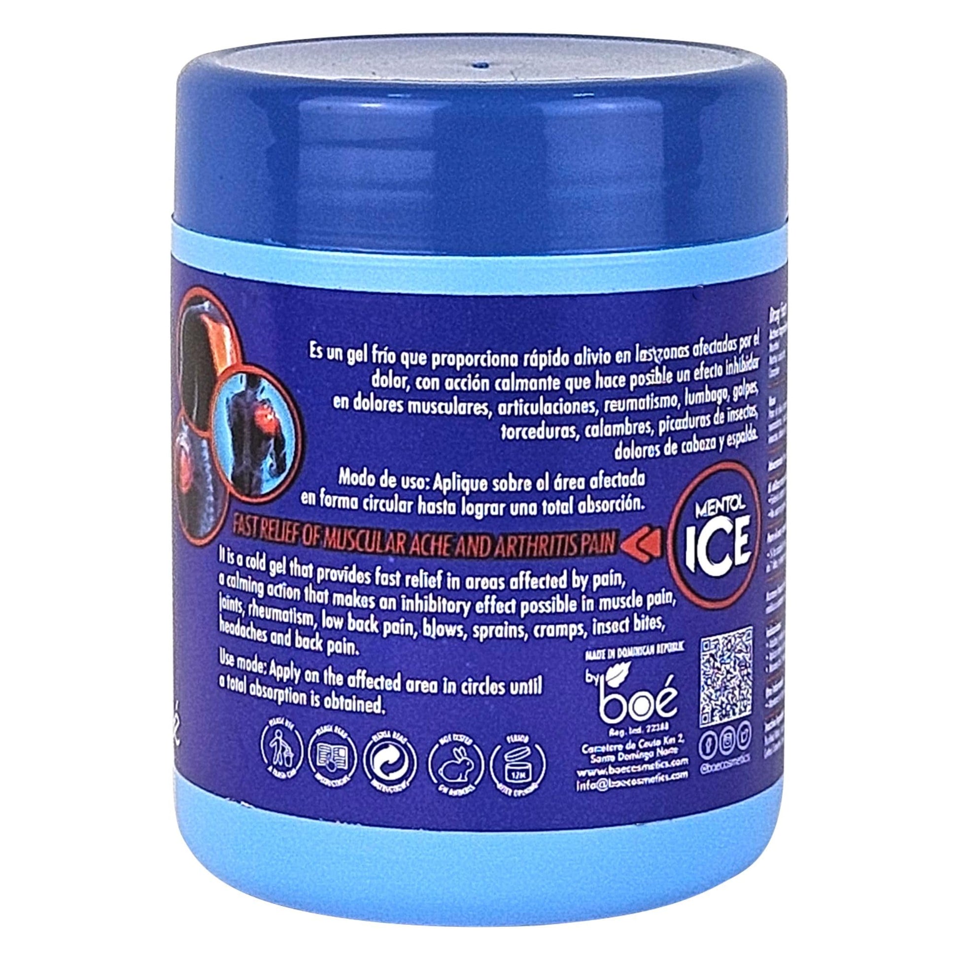 Mentol Ice Cold Gel – 8 oz Pain Relief Gel for Muscles & Joints – Fast-Acting Analgesic for Arthritis, Back Pain, Cramps, Sprains & Headaches – Non-Greasy & Quick Absorption BOÉ COSMETICS Au supplements