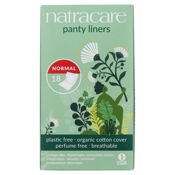 Organic & Natural Panty Liners,Normal Natracare 18 Liners Box NATRACARE Au supplements