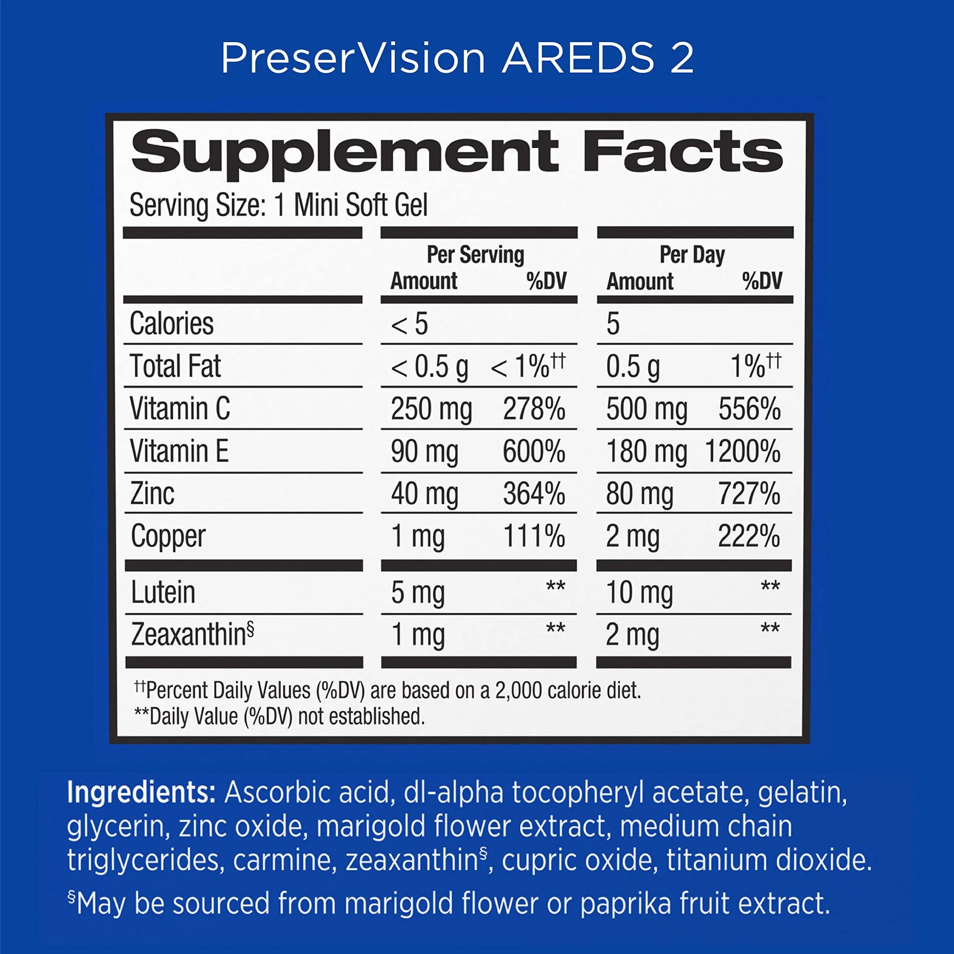 PreserVision AREDS 2 Eye Vitamin & Mineral Supplement, Contains Lutein PreserVision Au supplements