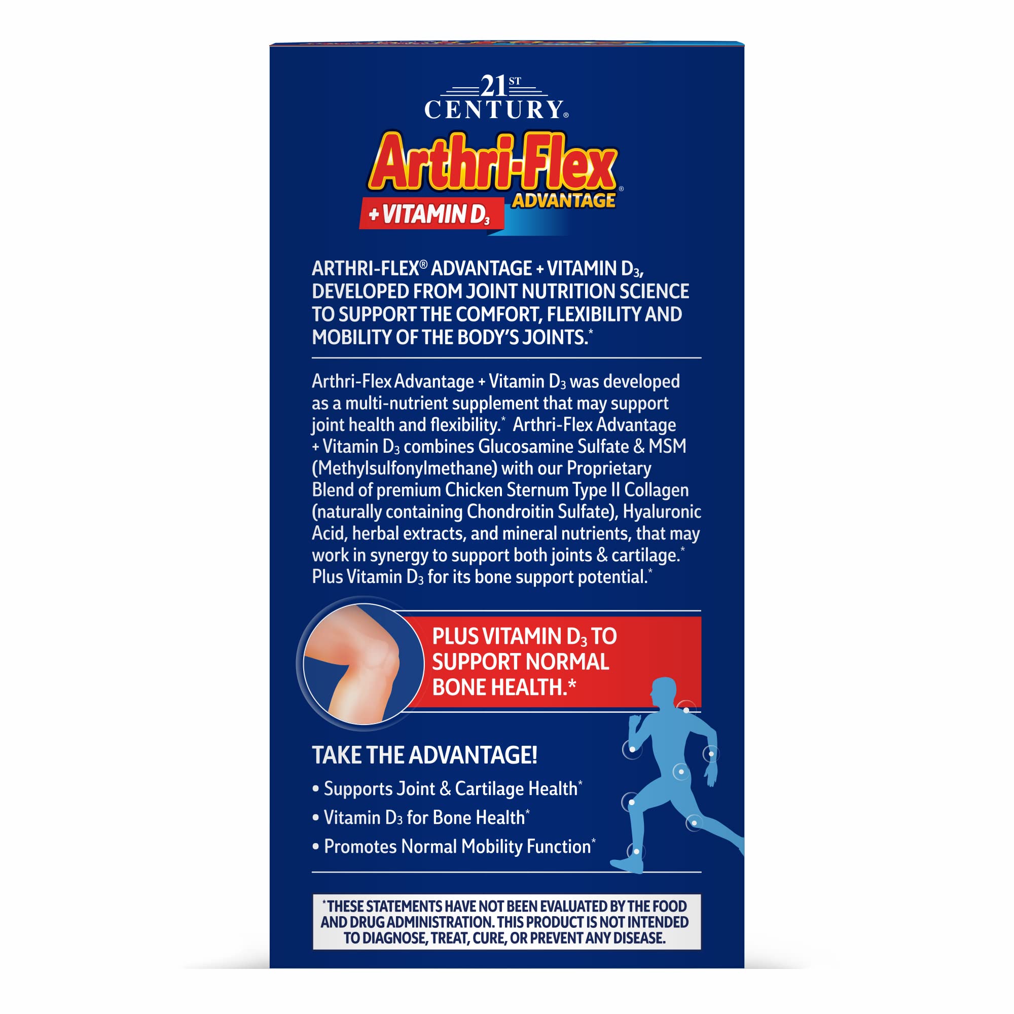 21st Century Arthri-Flex Advantage® + Vitamin D3, 120 Coated Tablets 21st Century Au supplements