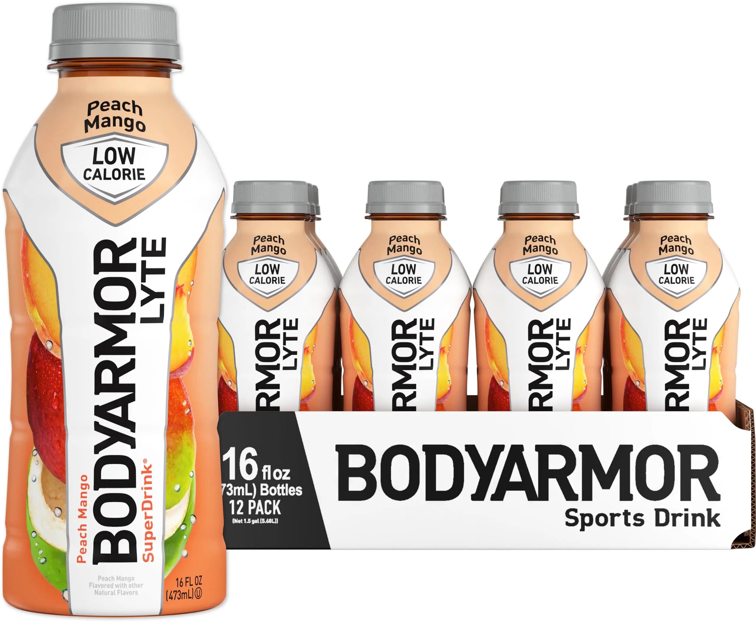 BODYARMOR LYTE Sports Drink Low-Calorie Sports Beverage, Peach Mango, Coconut BODYARMOR Au supplements