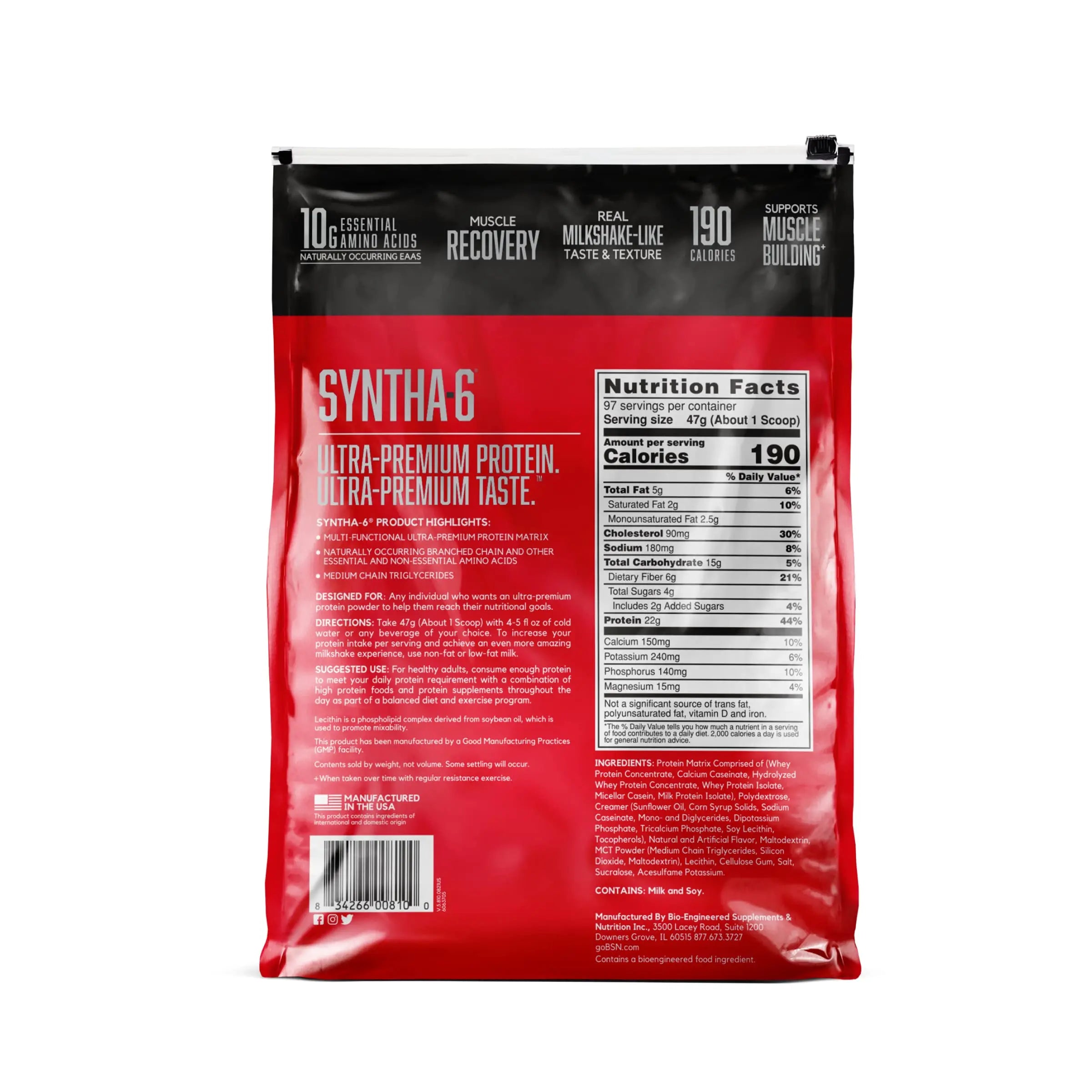 BSN SYNTHA-6 Whey Protein Powder, Vanilla Protein Powder with Micellar Casein BSN Au supplements