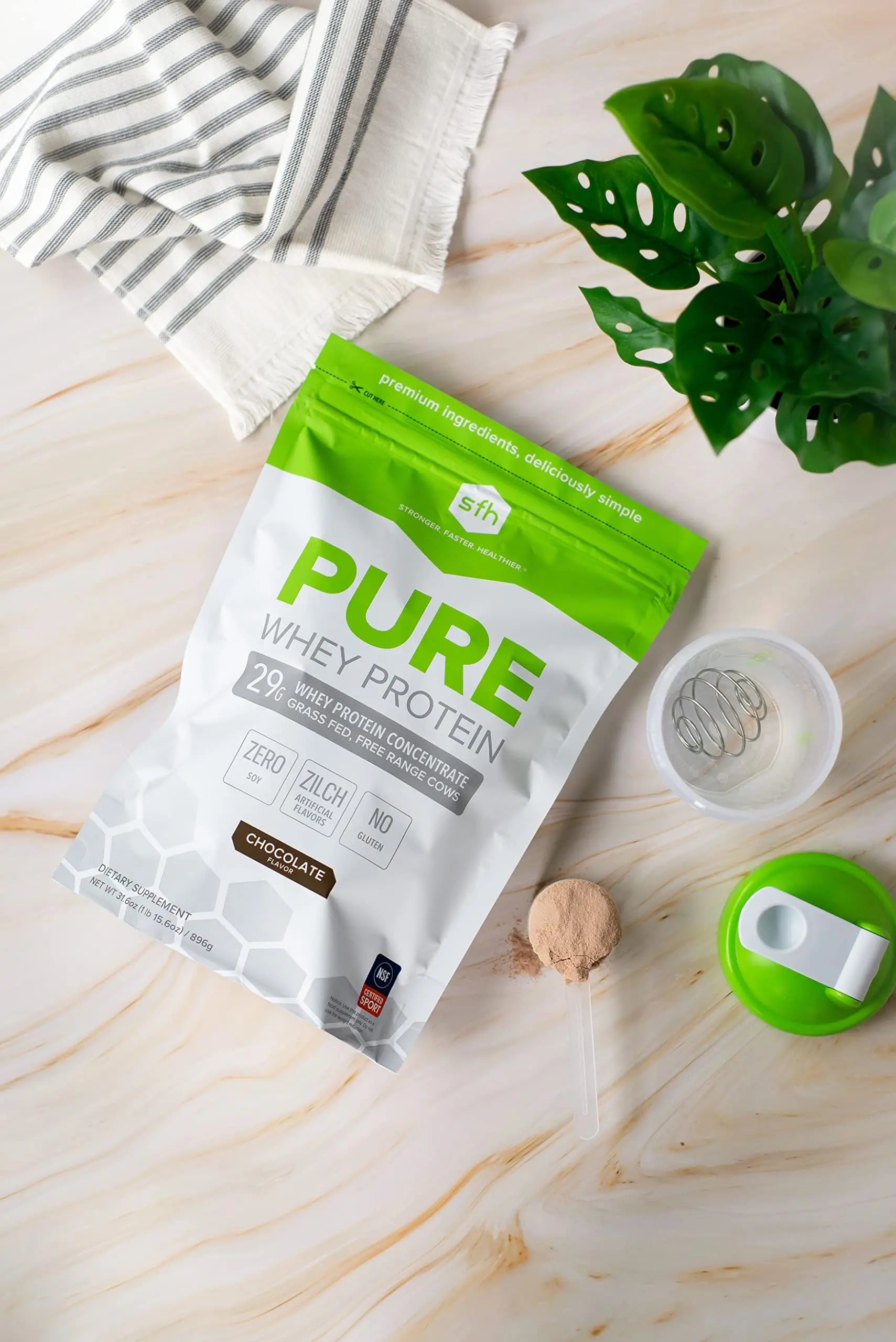 SFH Pure Whey Protein Powder (Chocolate) Best Tasting 100% Grass Fed Whey SFH Au supplements