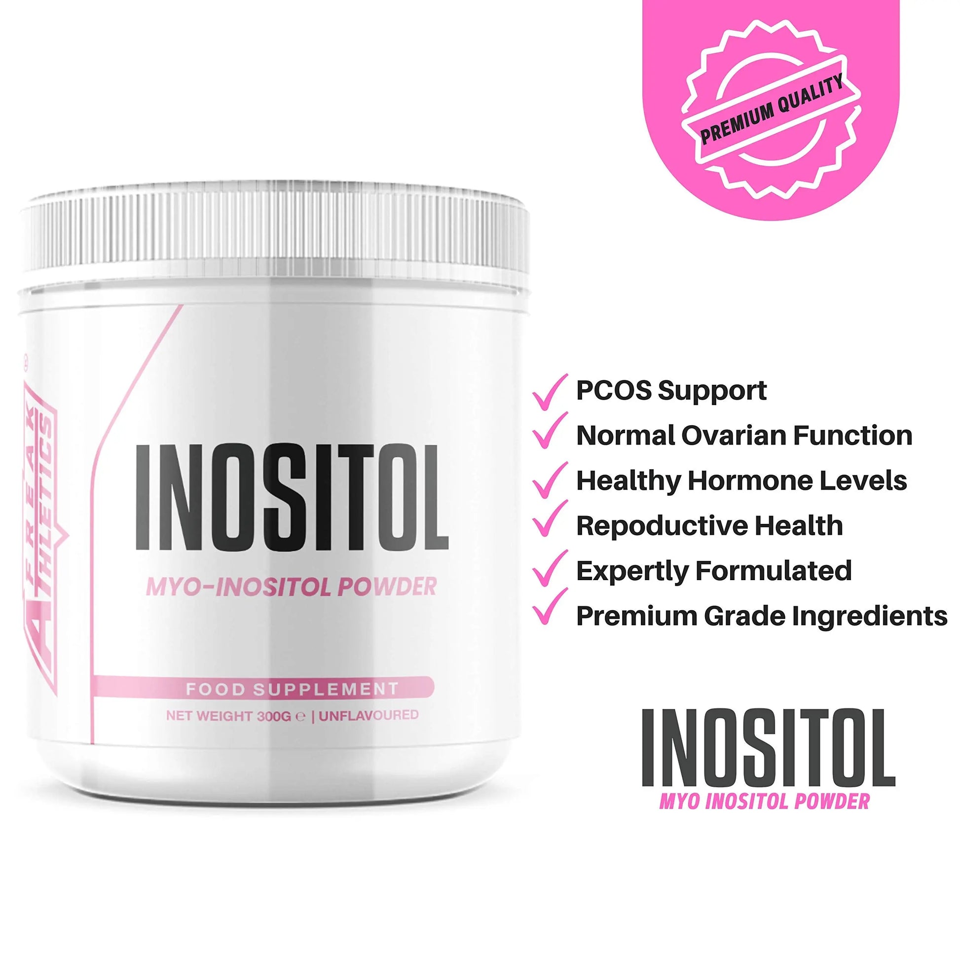 Inositol (Myo-Inositol) Powder 300g | Premium Myo Inositol Powder - Supports Women Freak Athletics Au supplements