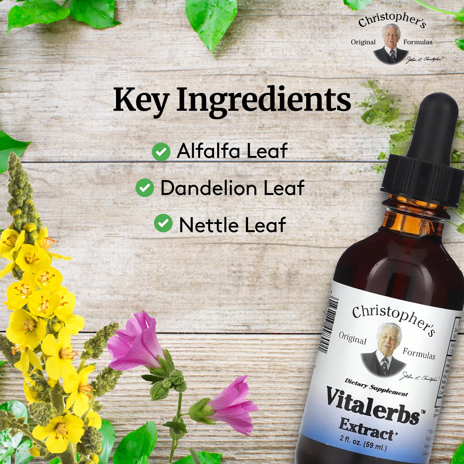 Christopher's Original Formulas Vitalerbs Extract, Nutrient-Rich Herbal Supplement, 2 oz Christopher's Original Formulas Au supplements