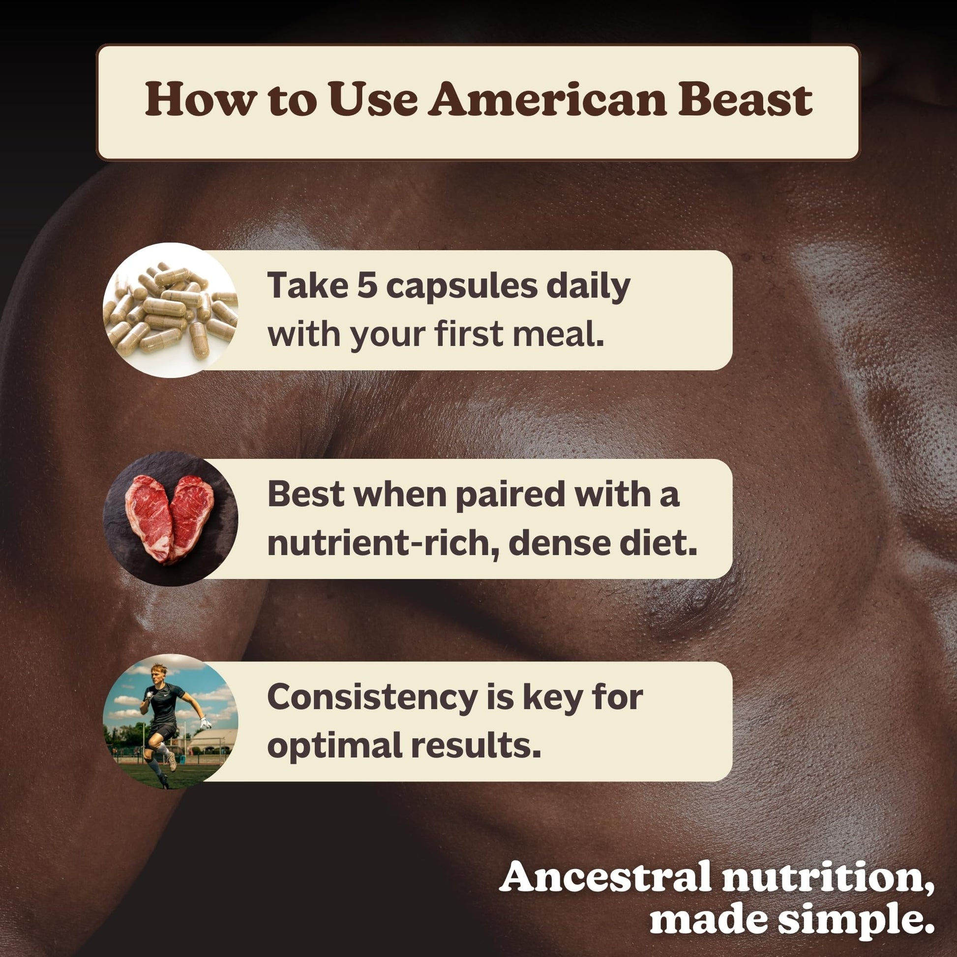 MK Supplements American Beast | Bison Liver & Heart Capsules | ~49x More CoQ10 Than Beef Liver | Regeneratively Raised Bison | 150 Capsules MK Supplements Au supplements