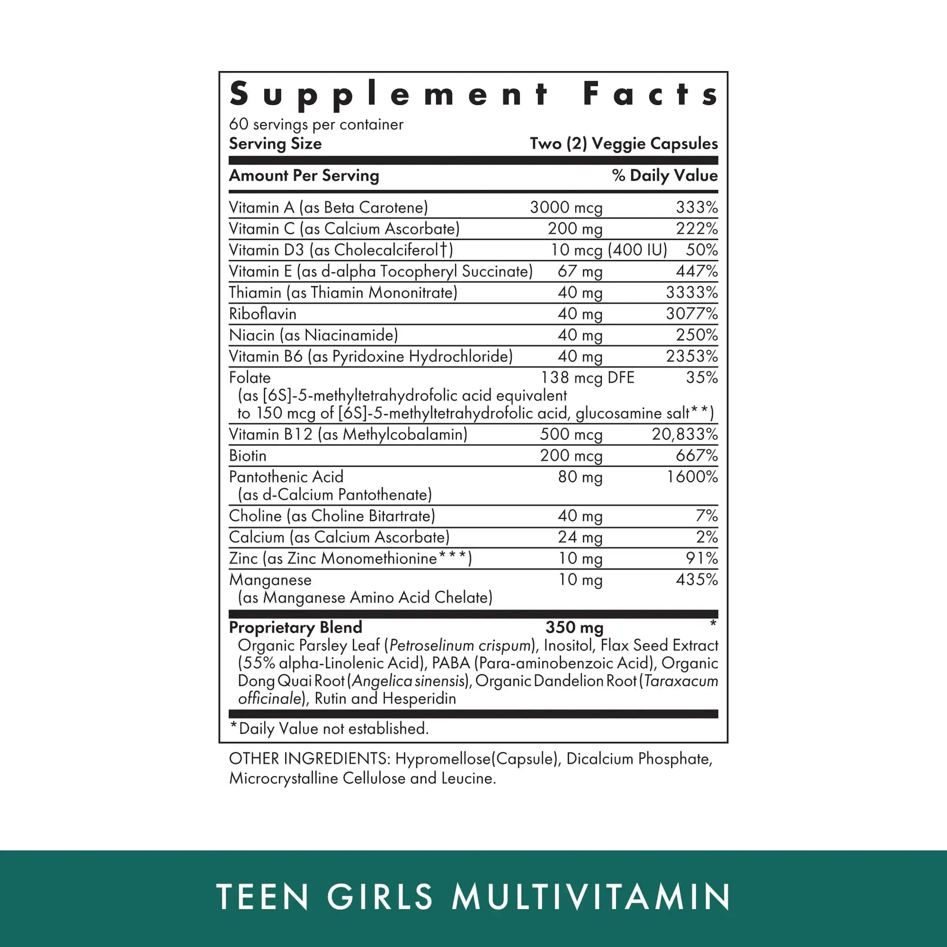 MICHAEL'S Health Naturopathic Programs Teen Girls Multivitamin - 120 Vegetarian Capsules - Nutrients for Healthy Growth & Development MICHAEL'S Au supplements