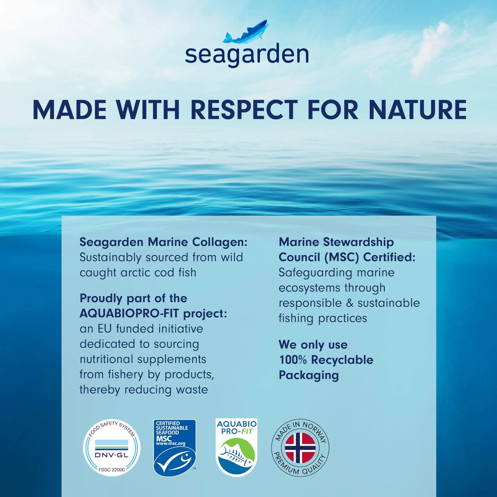 Seagarden Pure Marine Collagen Powder (Type I & III) | Wild-Caught Arctic Cod SEAGARDEN Au supplements