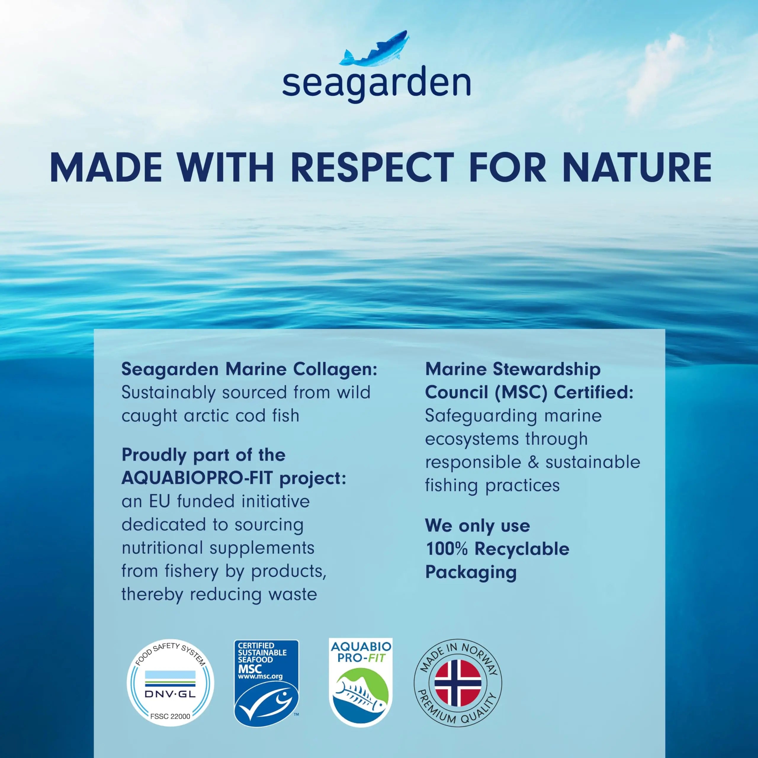 Seagarden Pure Marine Collagen Powder (Type I & III) | Wild-Caught Arctic Cod SEAGARDEN Au supplements