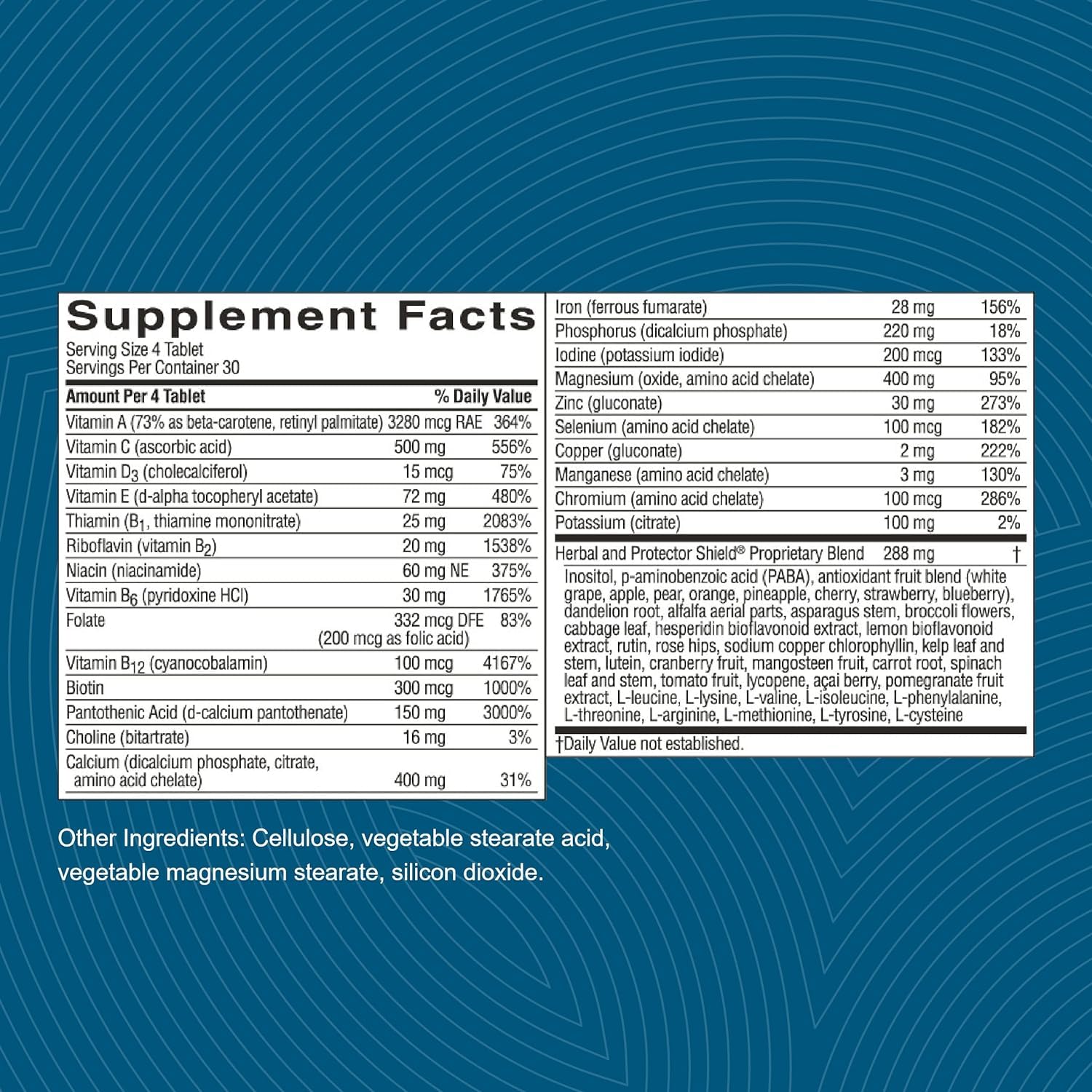Nature's Sunshine Super Supplemental: Complete Multivitamin with Minerals, Antioxidants & More for Nutritional Gaps, Overall Health, Immune & Energy Support. 120 Tabs Nature's Sunshine Au supplements